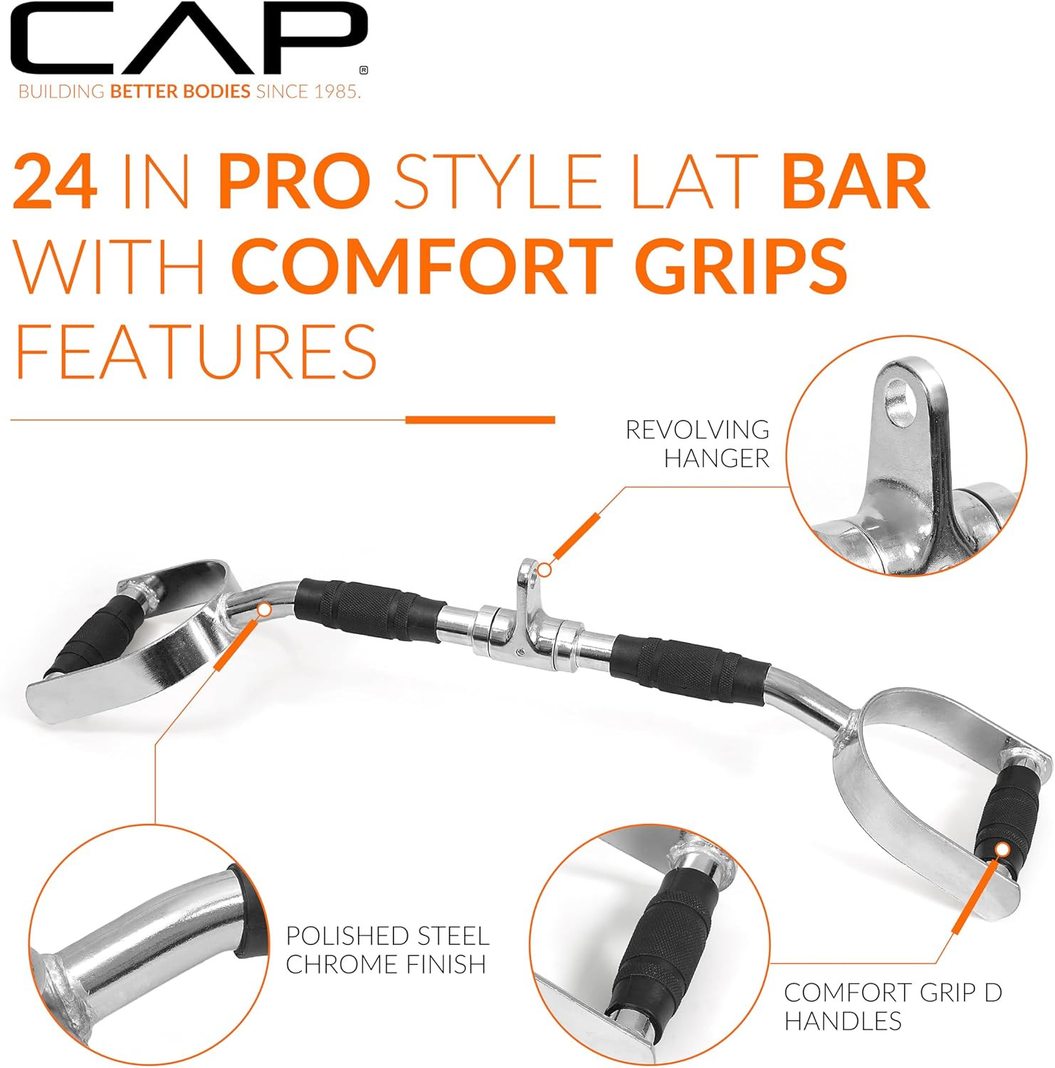 Cable Machine Attachments – LAT Bars, Triceps Bars, Handles & Ropes – Multiple S