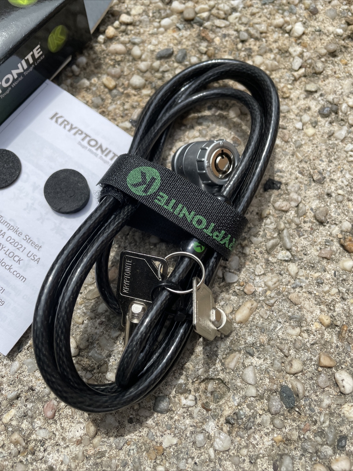 Kryptonite 5mm Key Cable Lock Notebook Computer Anti Theft