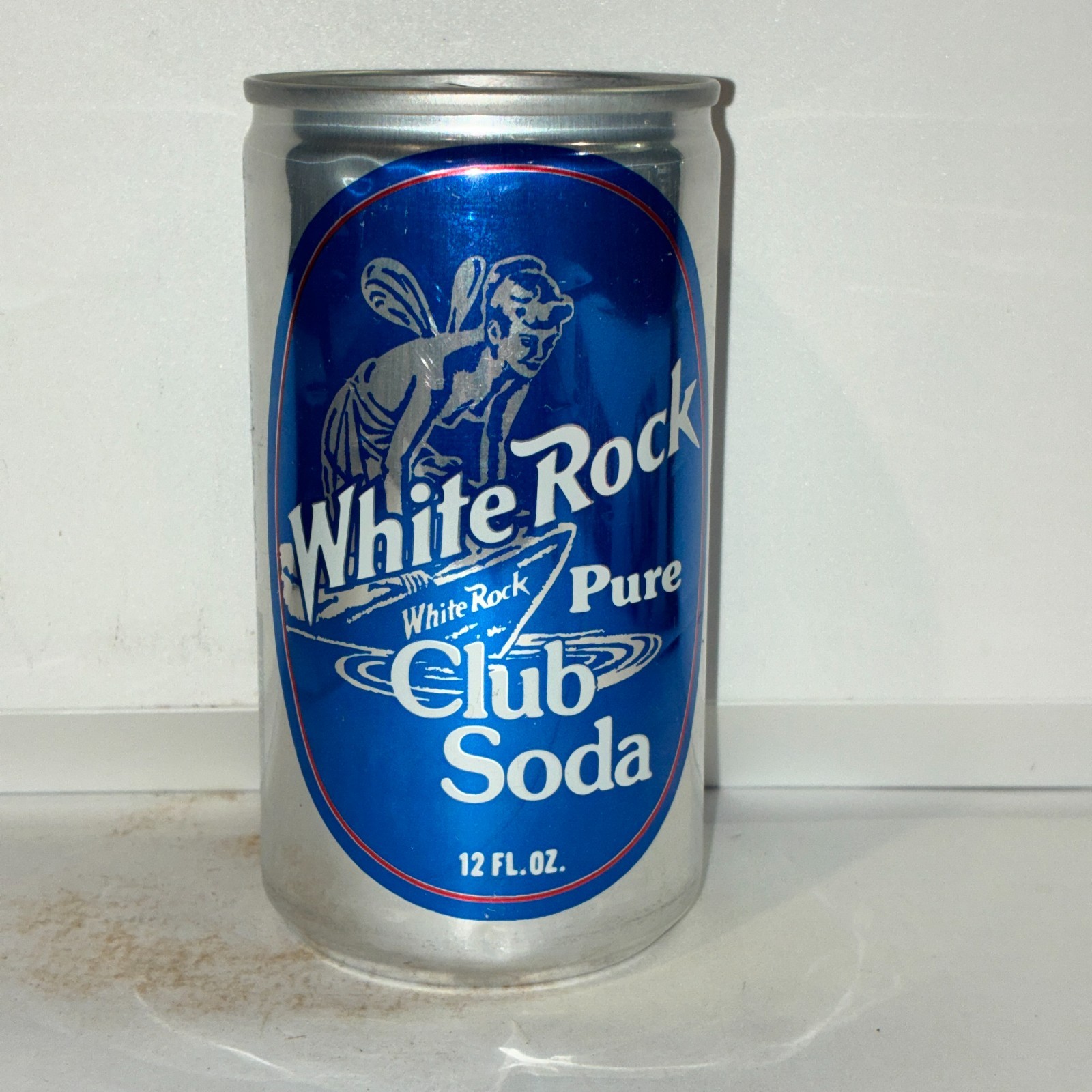 White Rock Club Soda can, aluminum
