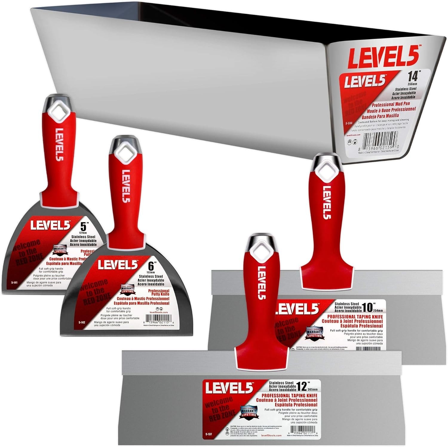 Stainless Steel Taping Knives Bundle