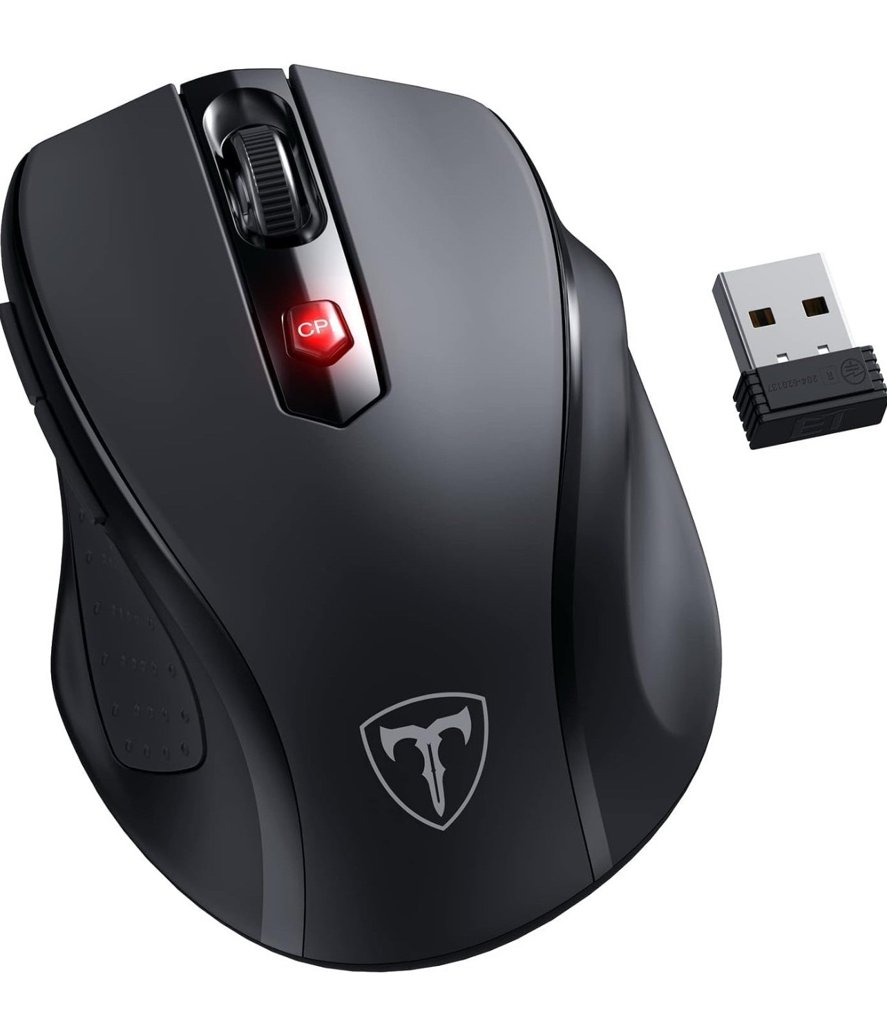 Wireless Mouse D-09 - USB Cordless, Ergonomic Grip, 2400 DPI 5-Level, 16-Month B