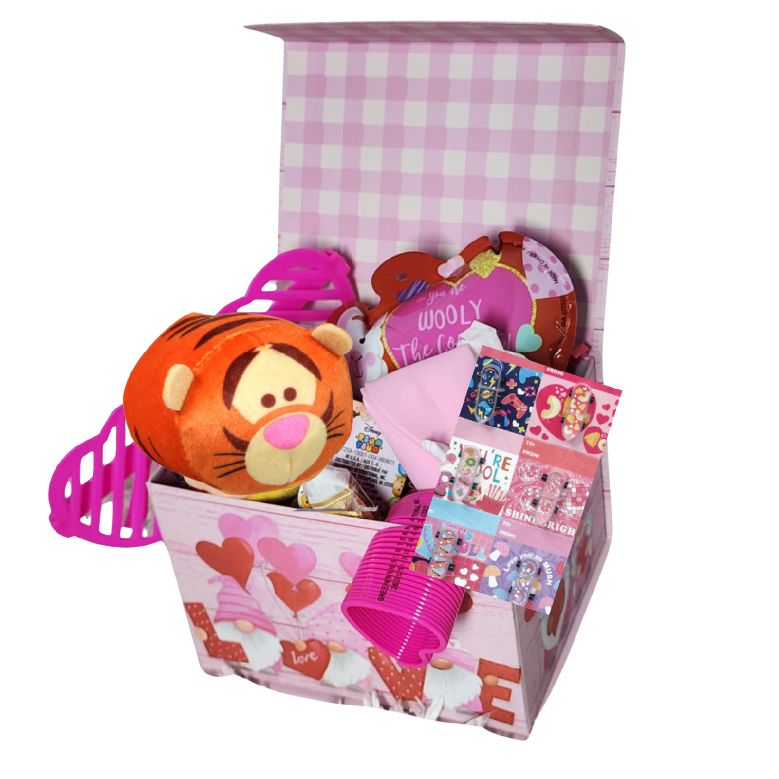 NEW Tigger Valentine’s Day Candy Gift Basket Reusable Heart Bucket