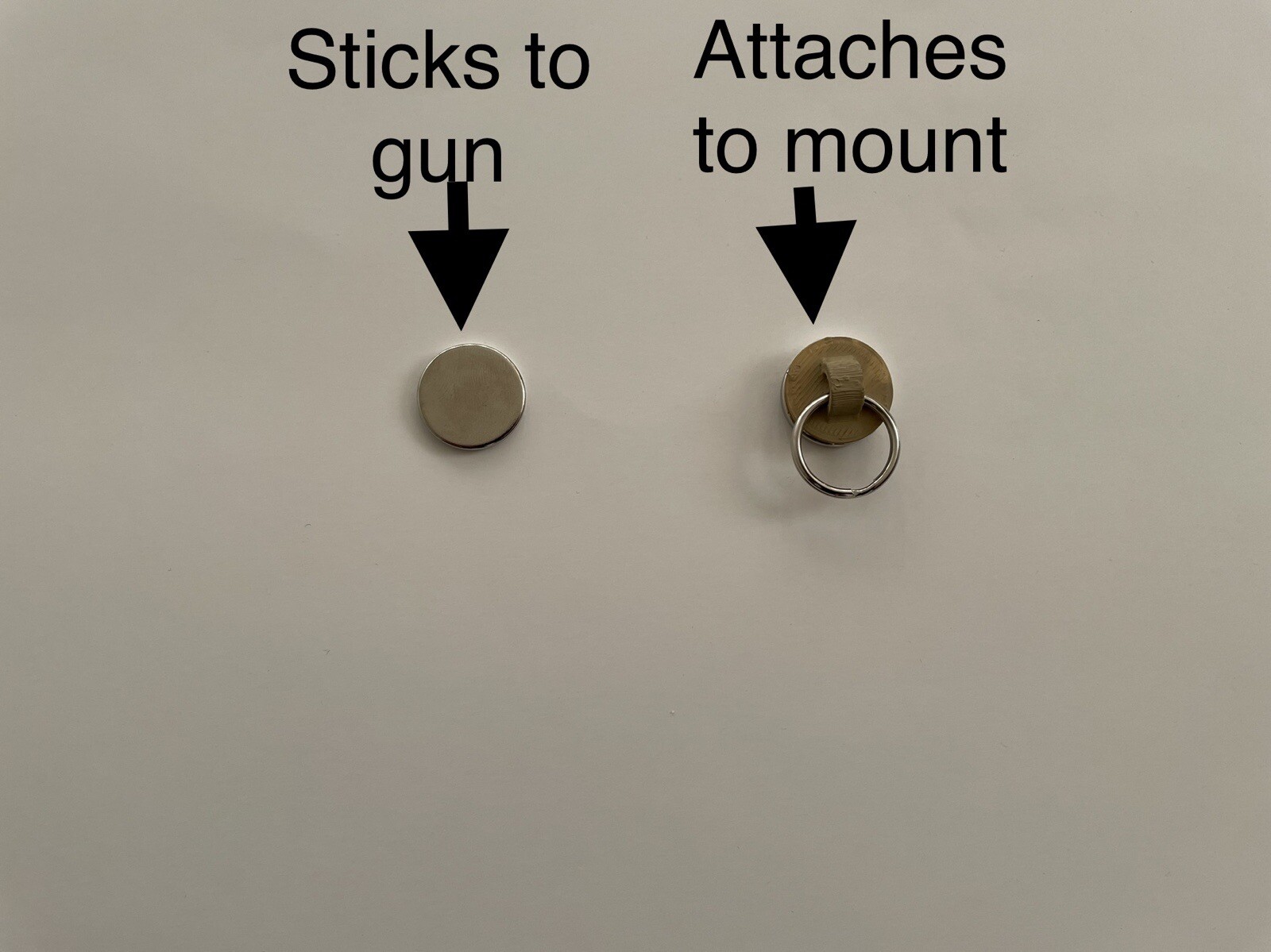 Weapon Charm/Keychain Mount Gen 2 (Magnetic)