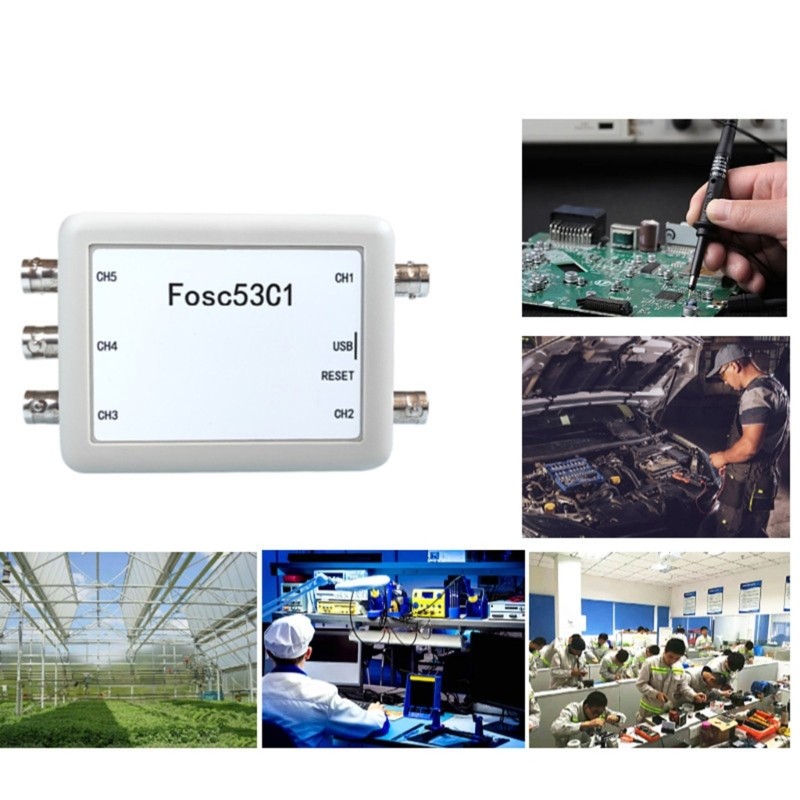 Professional 5 Channel Oscilloscope With Triggering Function 1MHz Sampling Rate