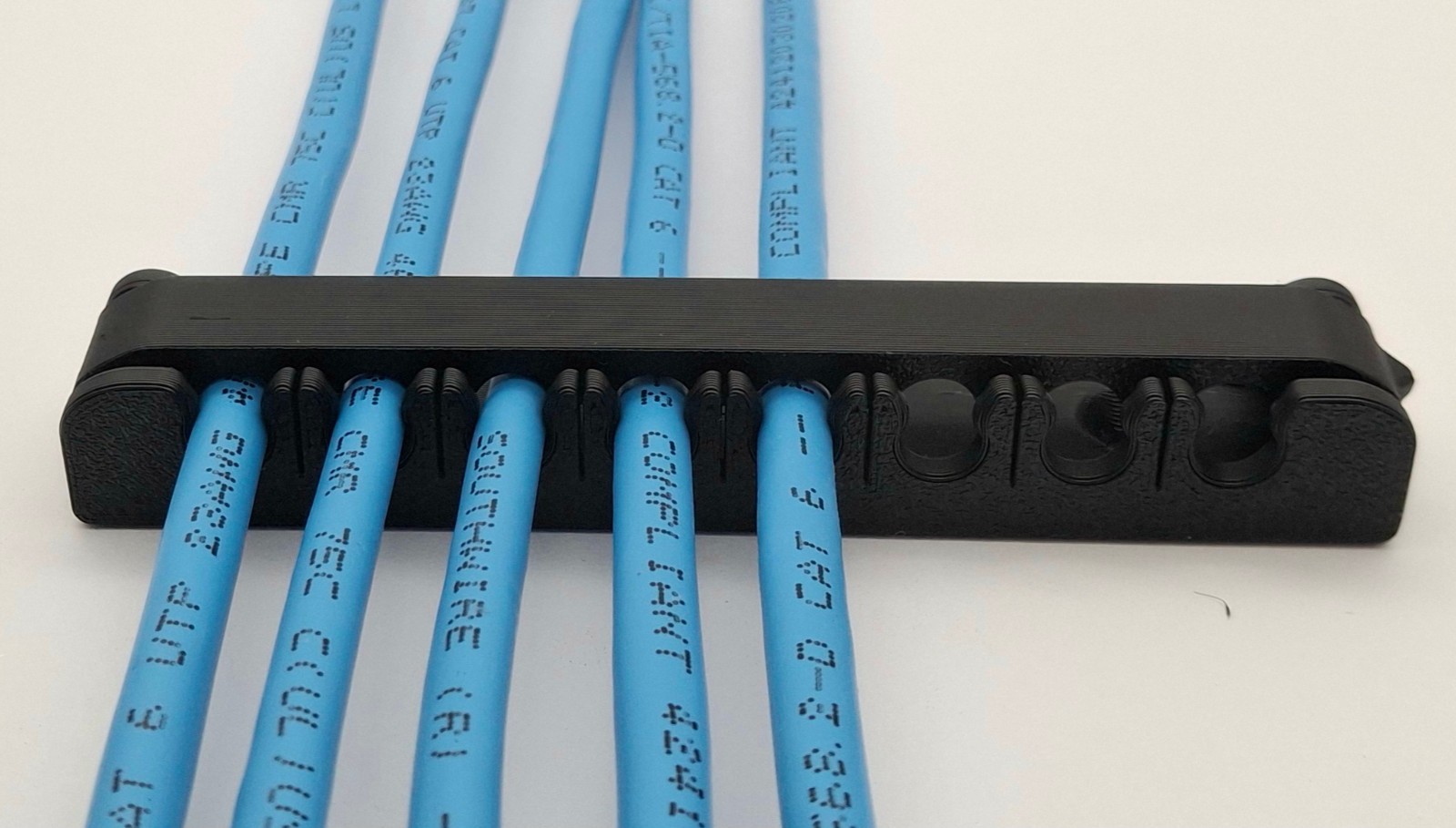 48-Port Switch Cable Comb Set – 8 Wire Ethernet Cable Organizer – 6 Pack