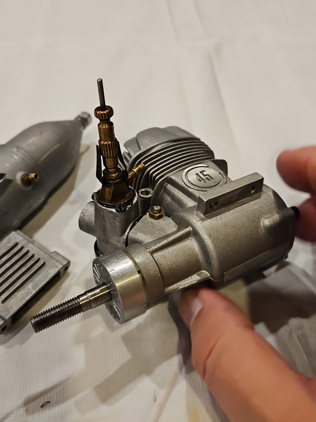 Supertigre 45R/c Model Airplane Engine With Extra Parts
