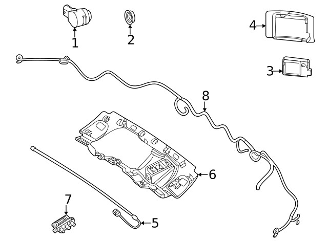 Genuine Blind Spot Detection System Warning Sensor Bracket 247-885-56-02