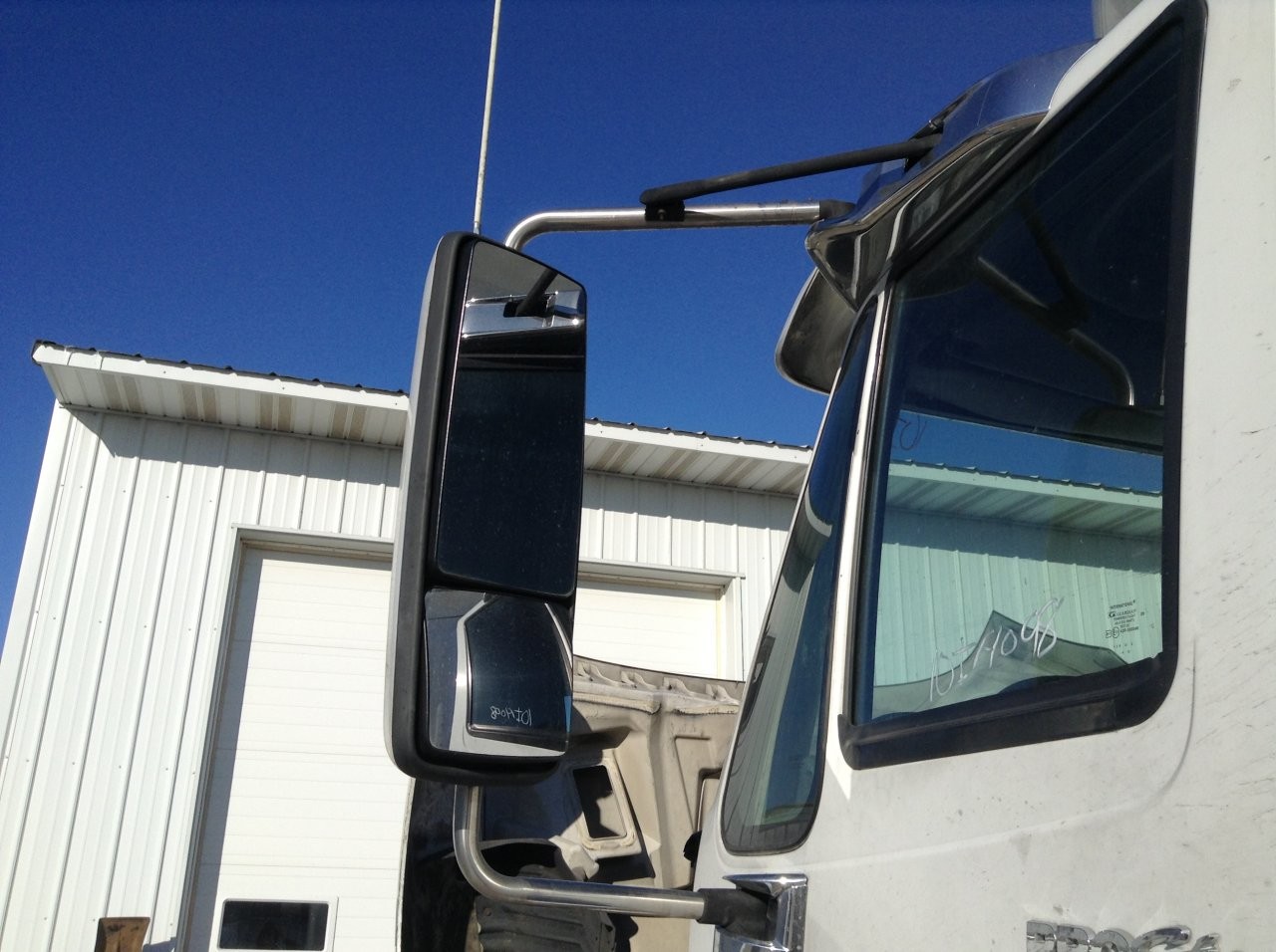2007-2014 International PROSTAR POLY/CHROME Left/Driver Door Mirror - Used