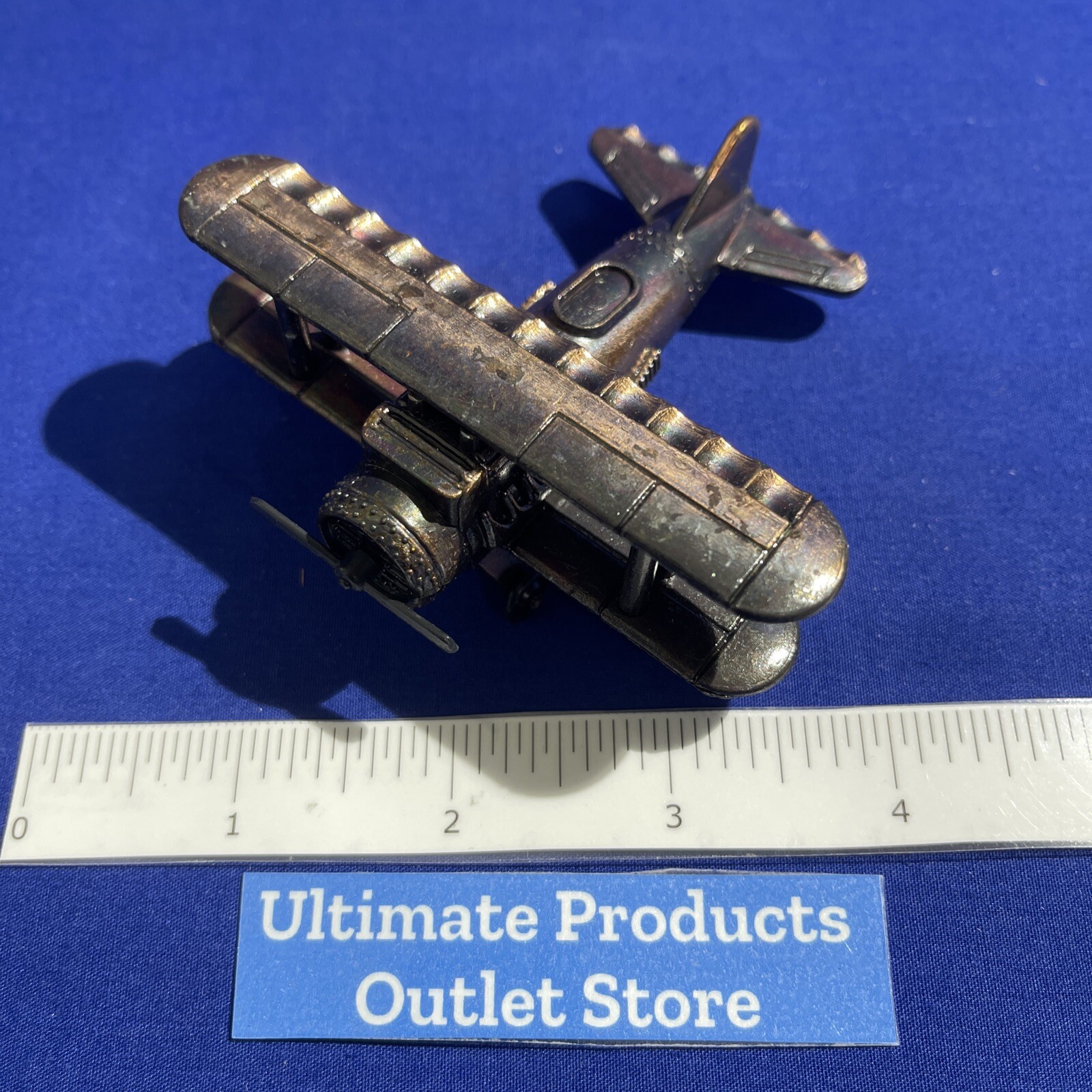 Bi-Plane Pencil ✏️Sharpener Die Cast Metal Airplane🛩️ Fighter