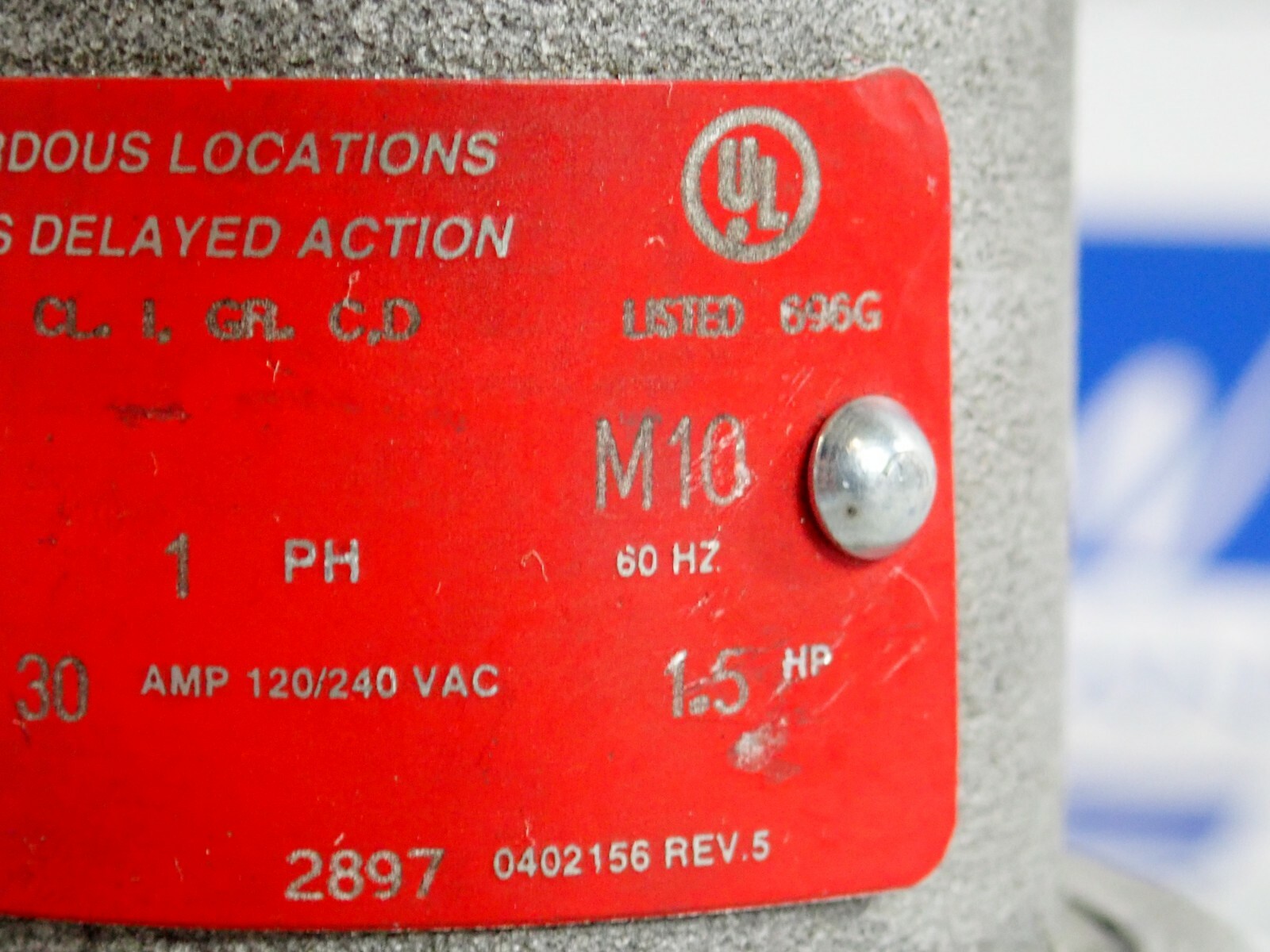CROUSE HINDS CPH7913 PLUG FOR HAZARDOUS LOCATIONS 2WIRE 3POLE 1PH