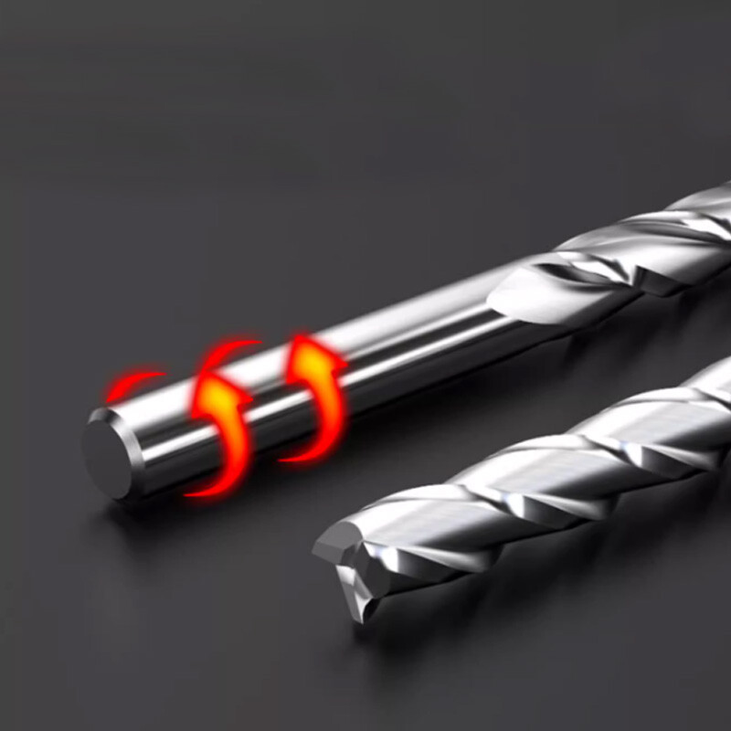 Quality 3-Flutes Spiral End Mill Solid Carbide Milling Cutter CNC Engraving Bits
