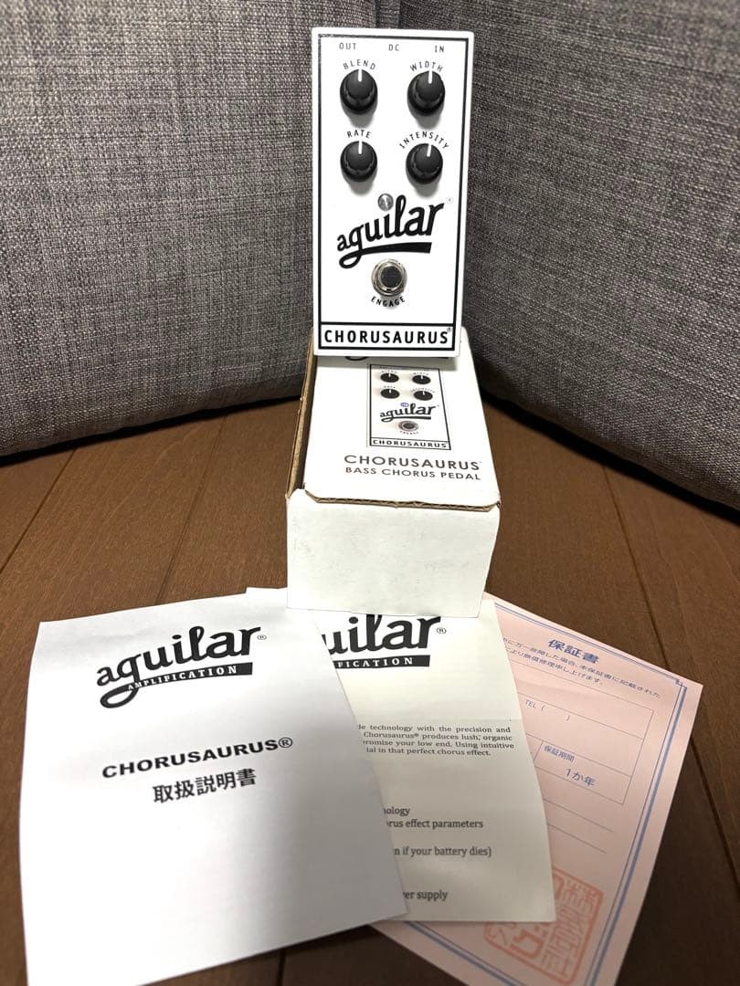 Aguilar CHORUSAURUS Bass Chorus Pedal Blend Width Rate Intensity Used