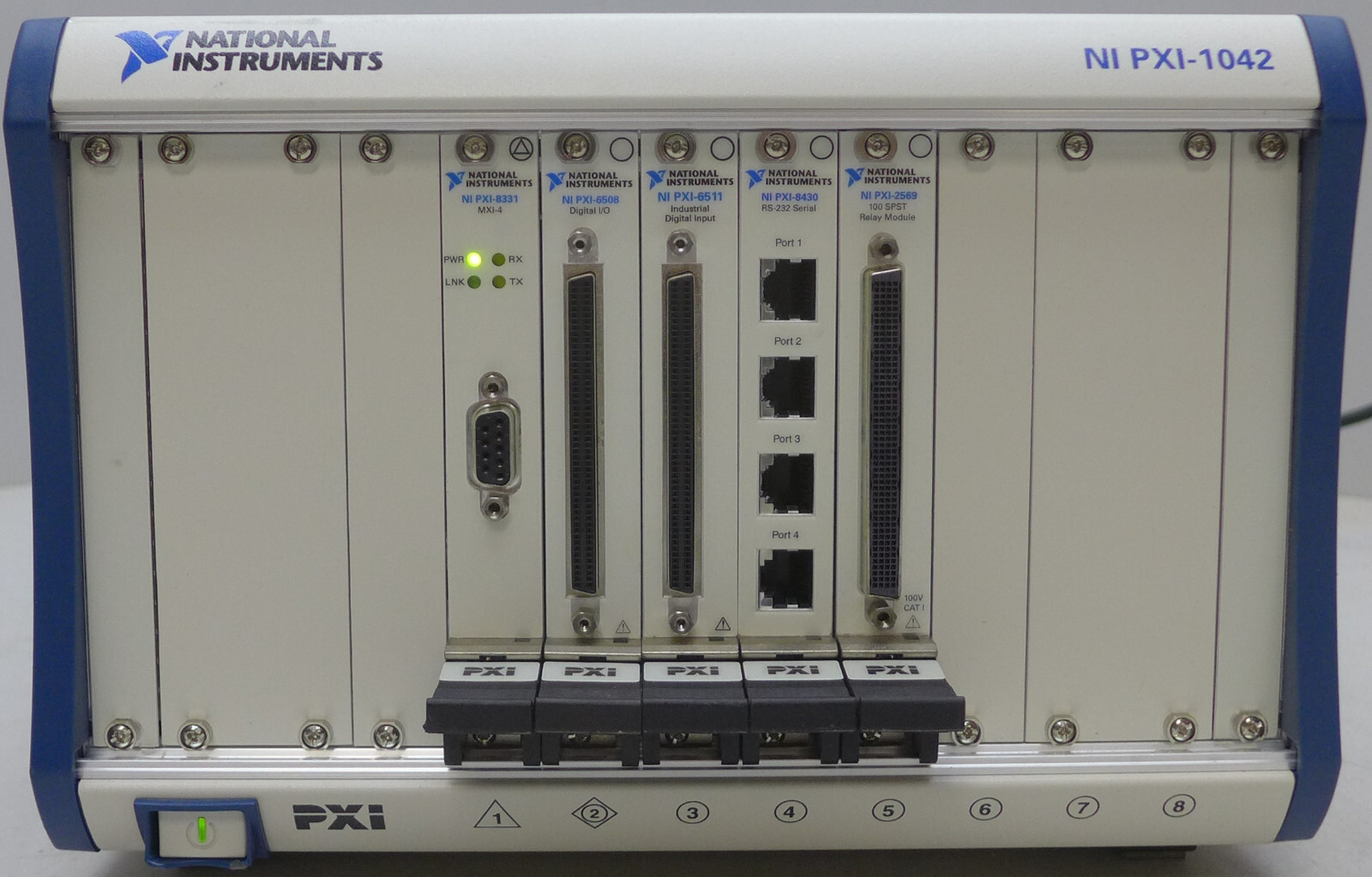 NI PXI-1042 Chassis w/PXI-8331, PXI-6508, PXI-6511, PXI-8430, PXI-2569