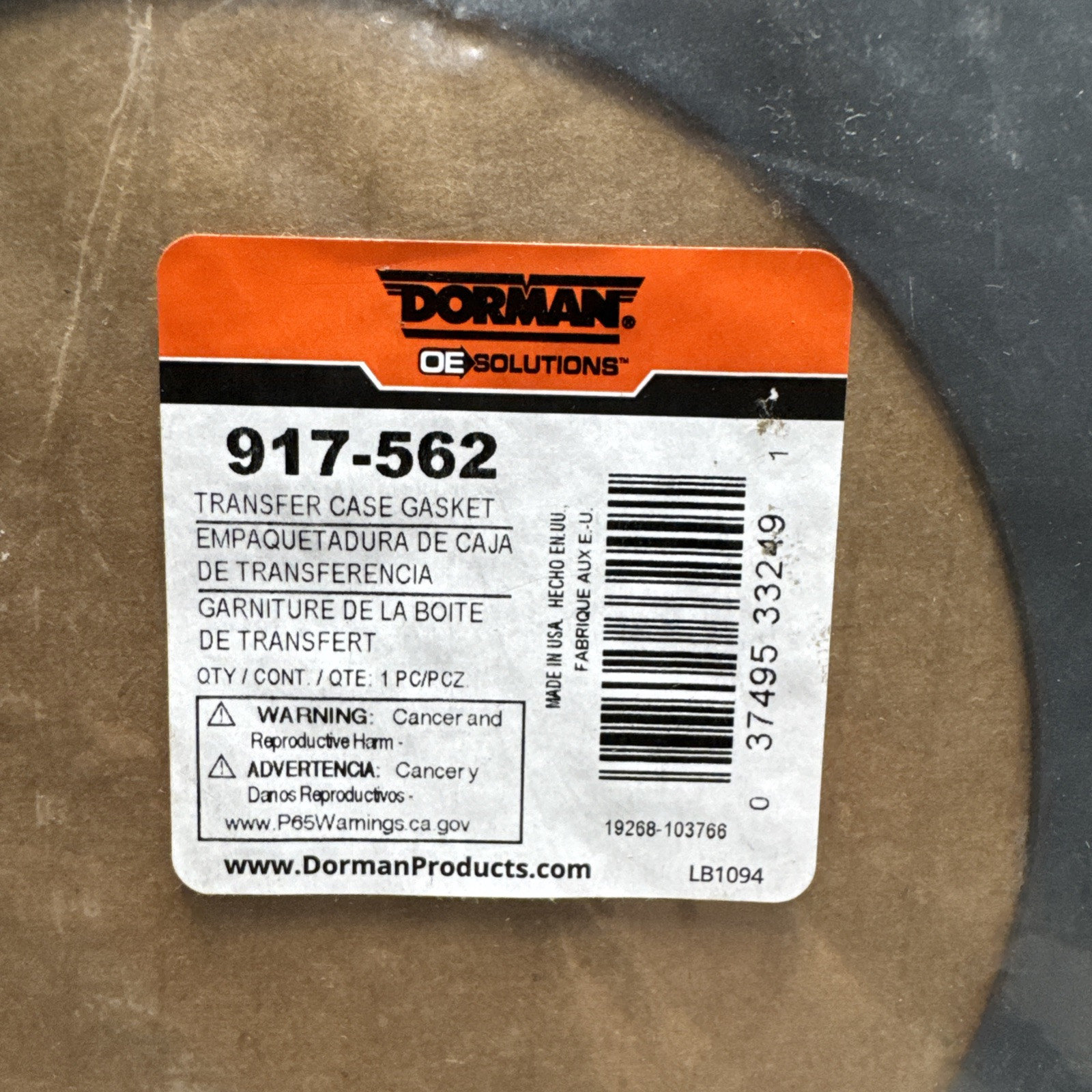 Dorman 917-562 Transfer Case Gasket