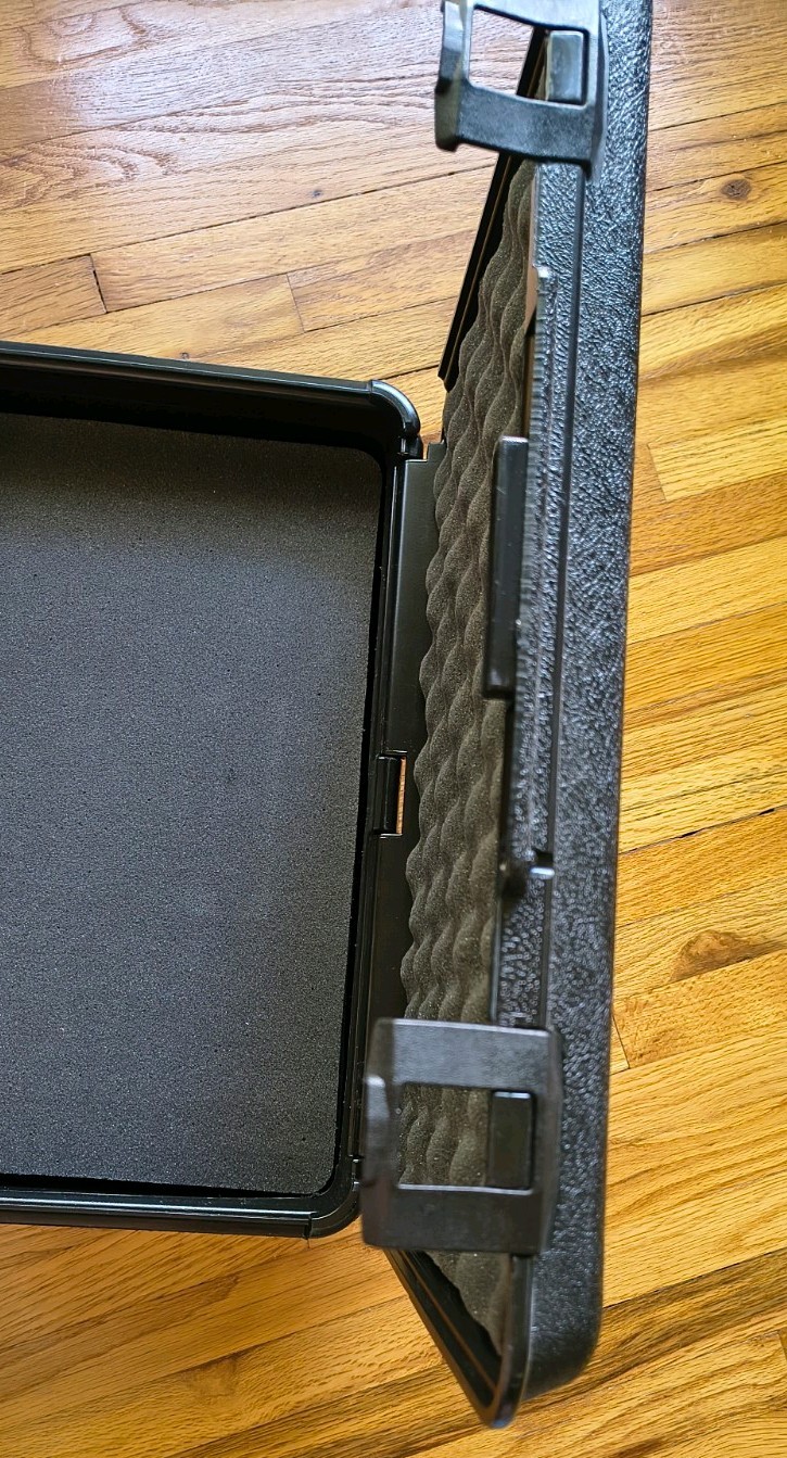 Hard Plastic Carrying Case 16x12 Black Tool Equipment Protective Storage Box