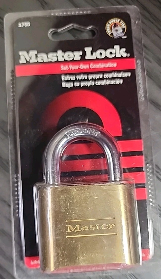 NEW Master Lock Padlock Set 175D  Your Own Combination Lock Fast Shipping