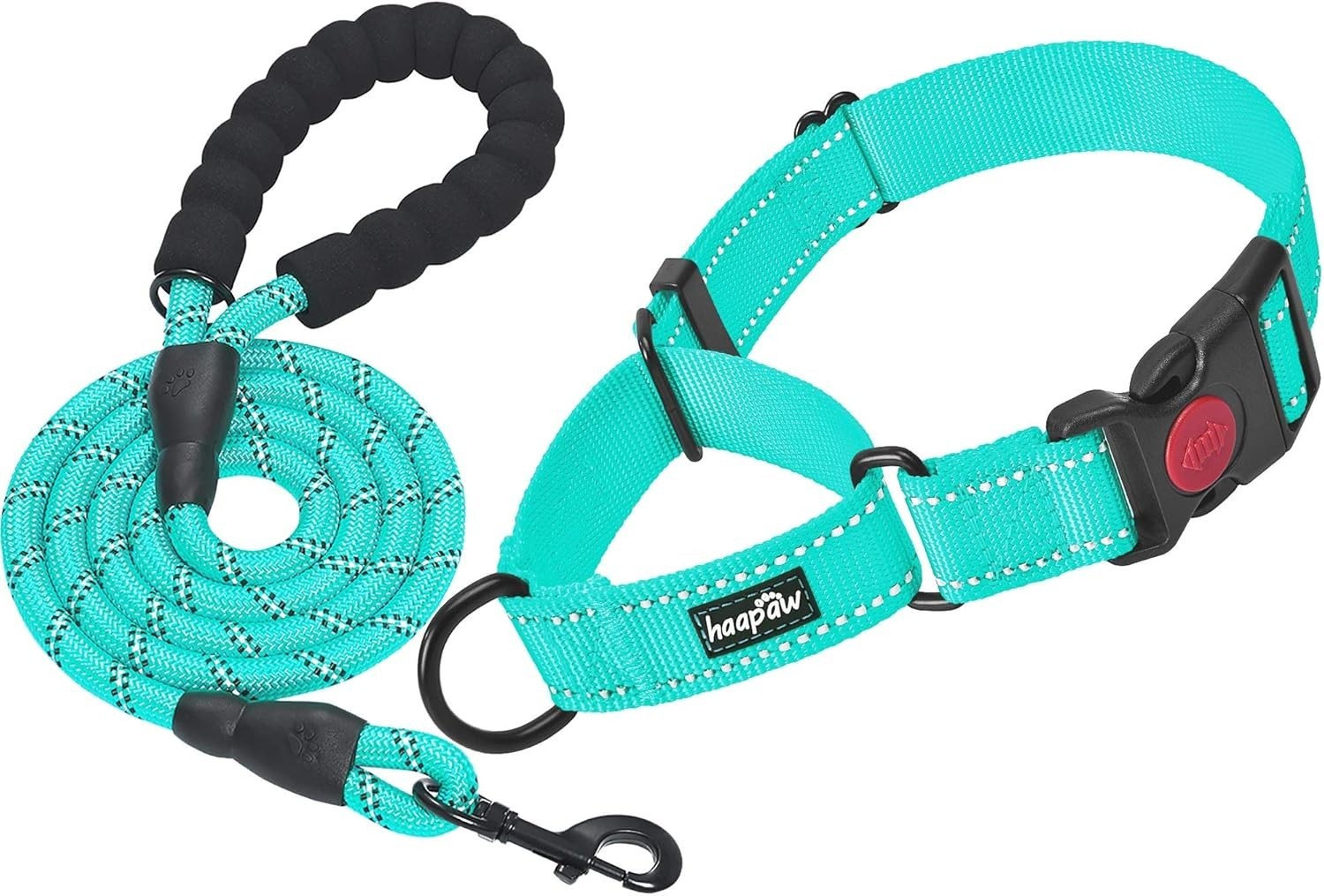 Luxury Martingale Collar Set with Quick-Release & Reflective Features - 2 Pack