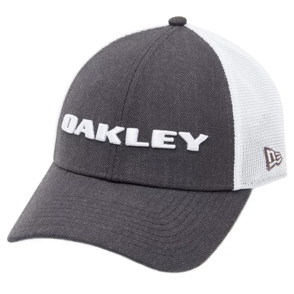 Oakley Heather New Era Baseball Cap Hat Anthracite Grey