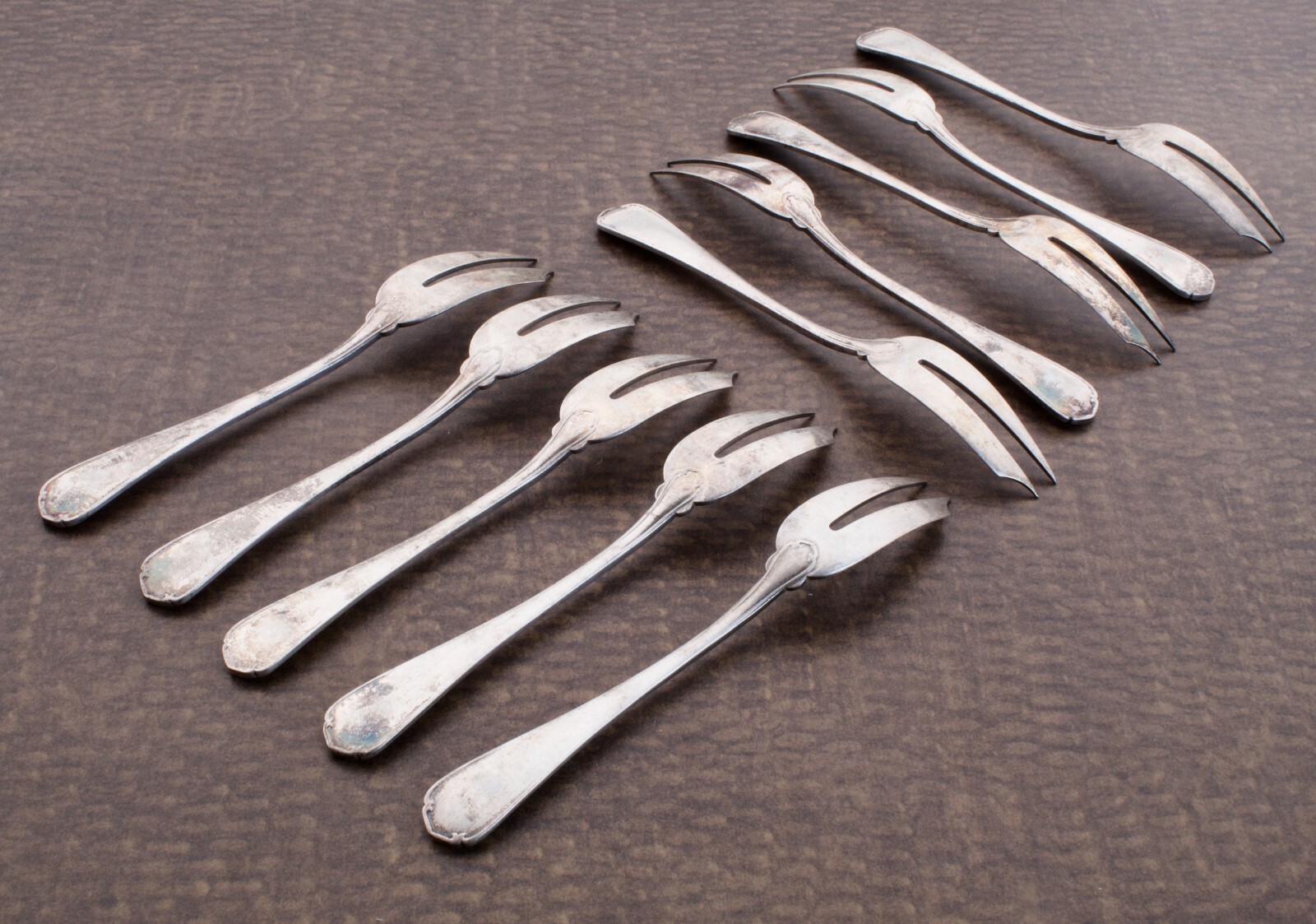 Christofle Silverplate Two Prong Forks 10 Pcs