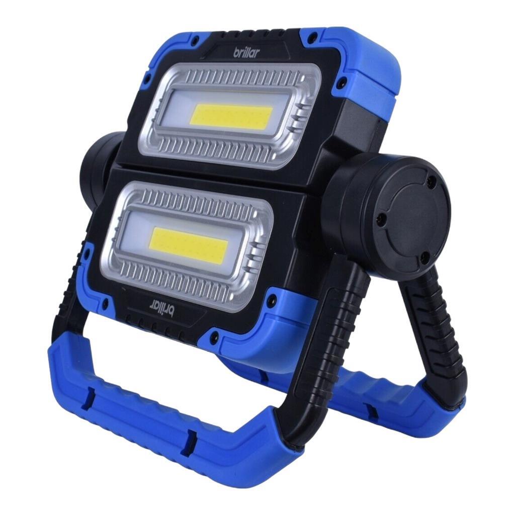 COB LED Work Light 600 Lumens Portable Stand Flood Lamp Camping Battery AU