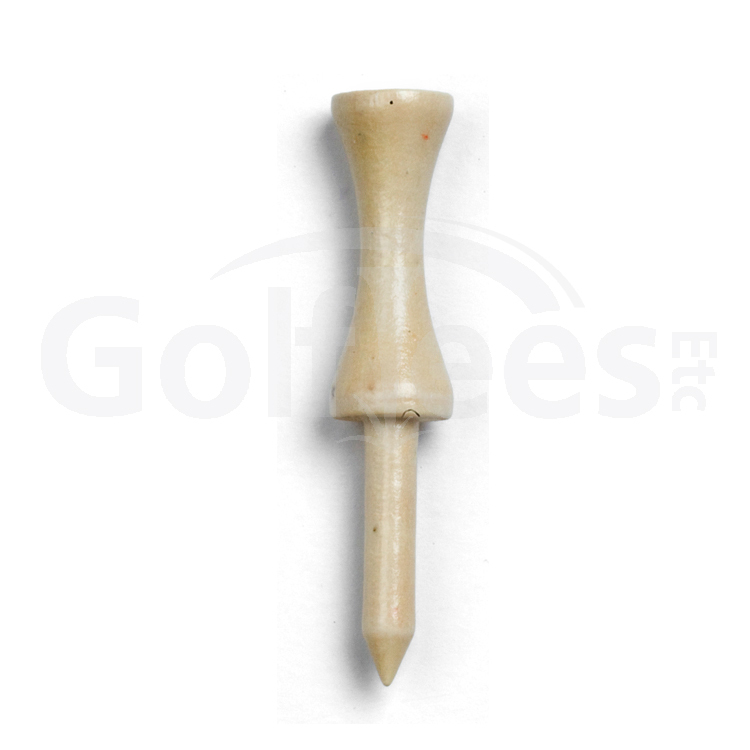 100 x 2 1/8" Step Down Golf Tees - NATURAL (1 x Bag of 100)