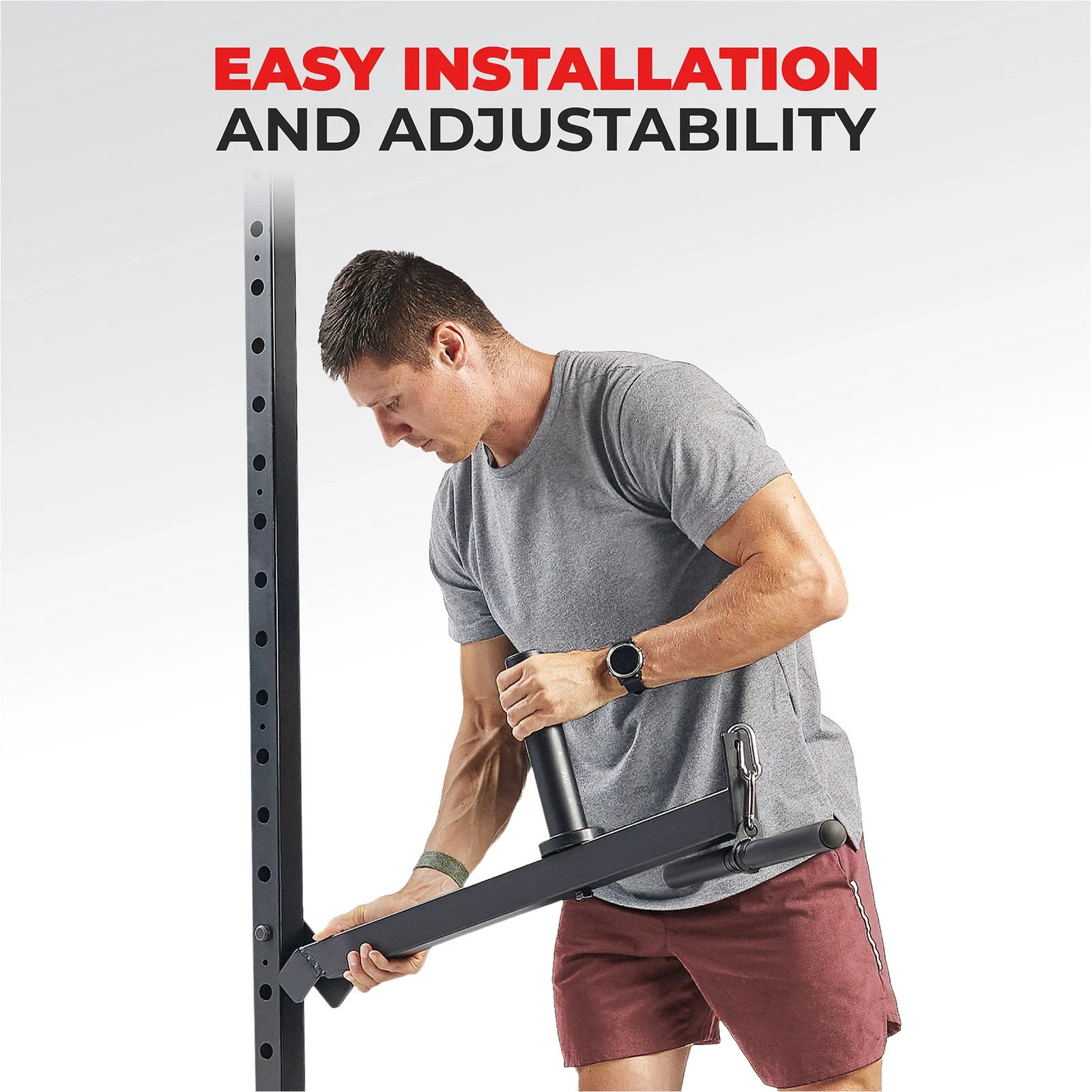 Versatile Power Racks Attachment Adapter for Cages Home Gym Workout Belt Squat
