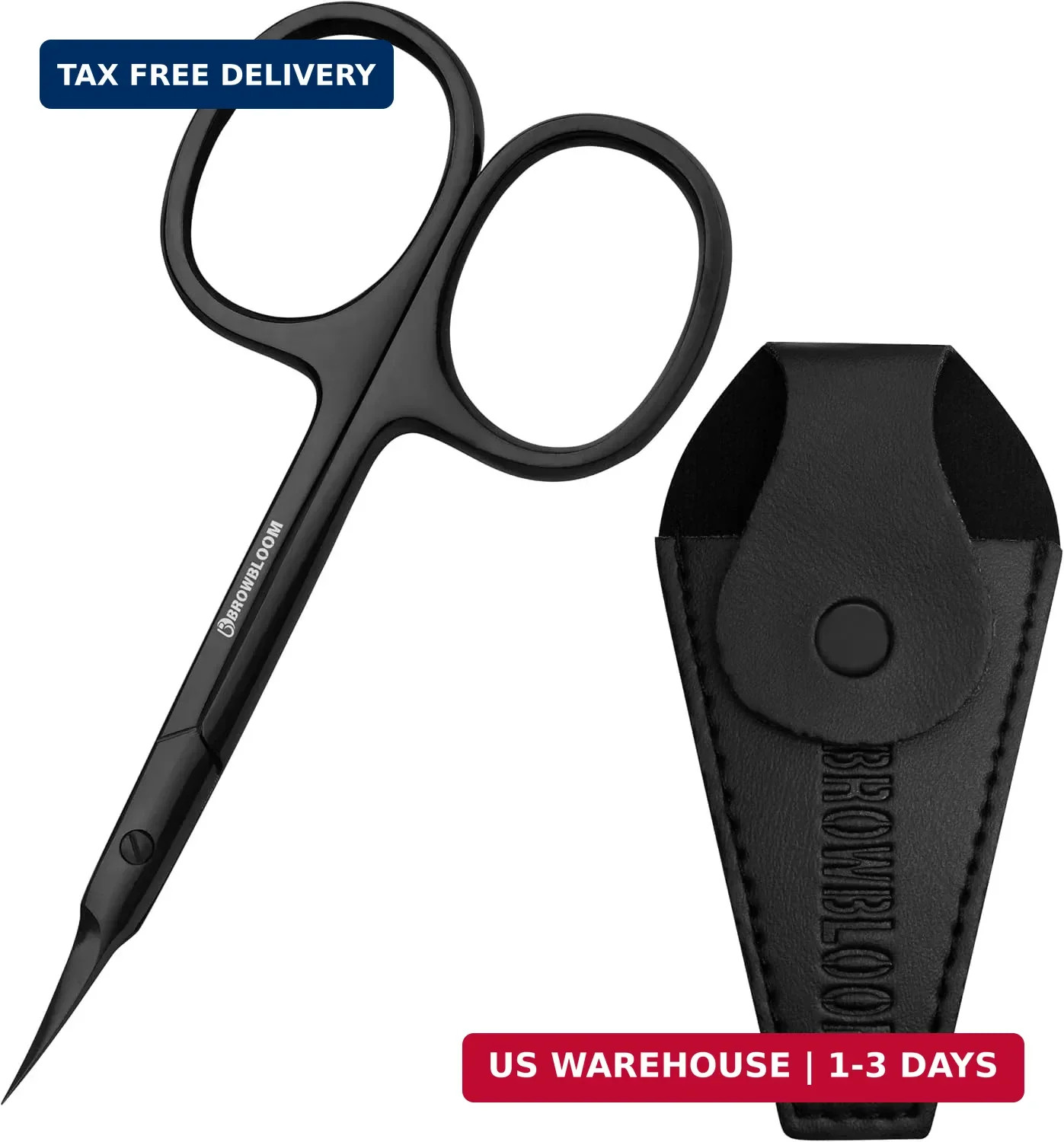 Precision Cuticle Scissors for Manicure, Pedicure, Eyebrow, and Eyelash Grooming