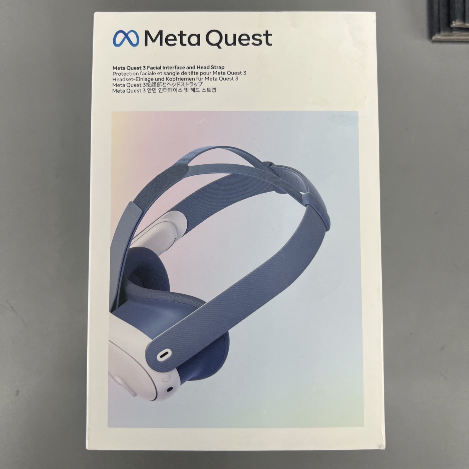 Meta Quest 3 Facial Interface & Head Strap (Elemental Blue)