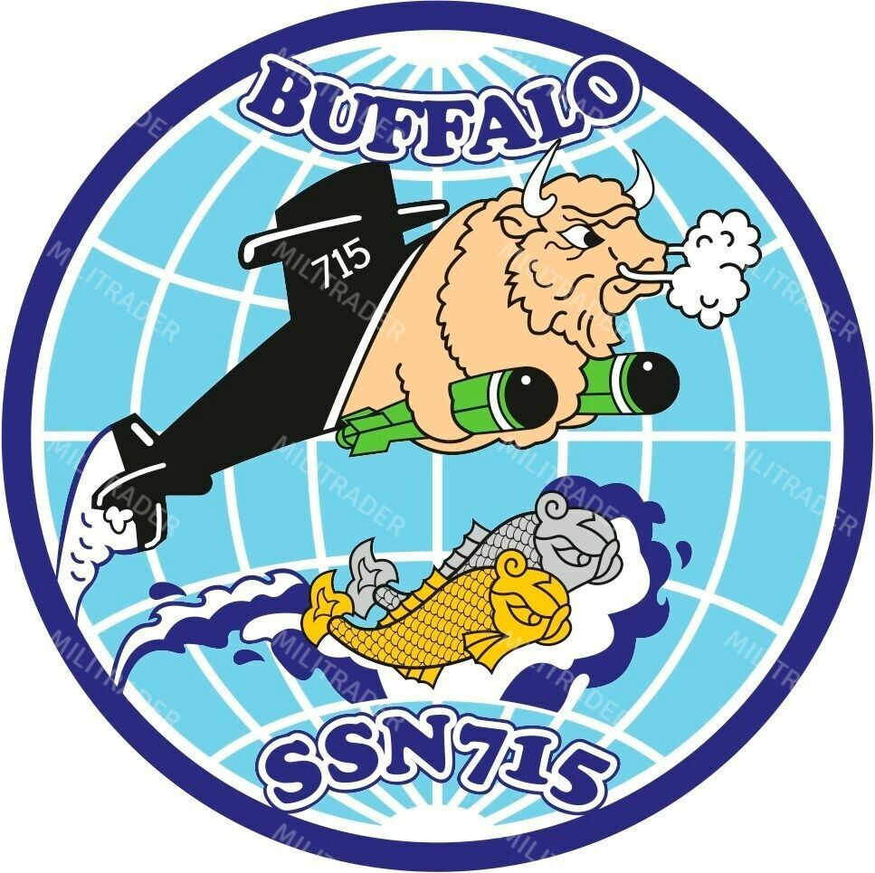 USS Buffalo SSN 715 Self-adhesive Vinyl Decal/Sticker