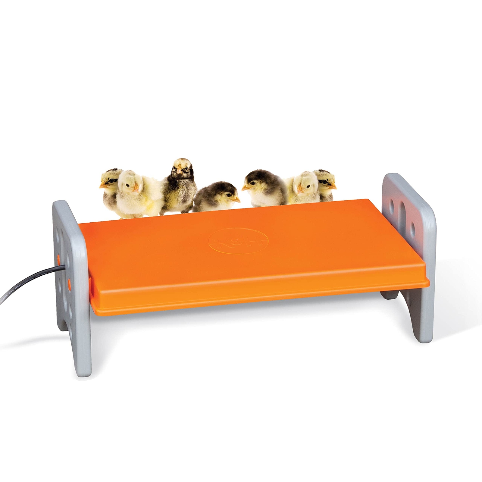 Thermo Chicken Brooder Safe Heat Lamp Alternative for Chicks Large Gray/Orange