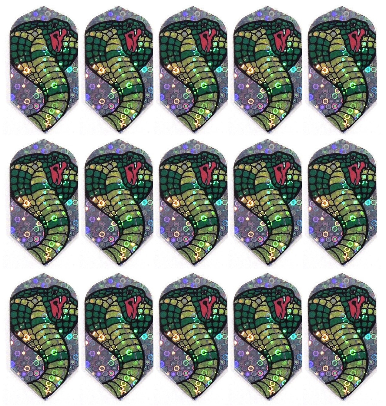 5 New Sets Hologram Slim Dart Flights – Ships w/ Tracking - Cobra