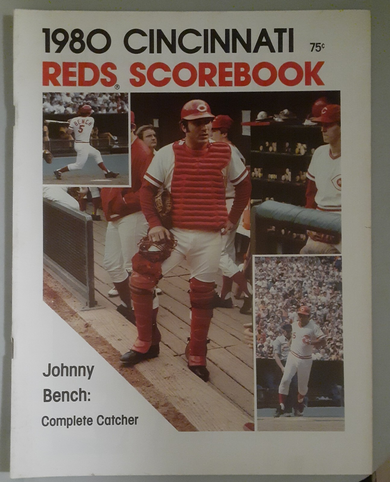 Johnny Bench 1980 Cincinnati Reds Scorebook