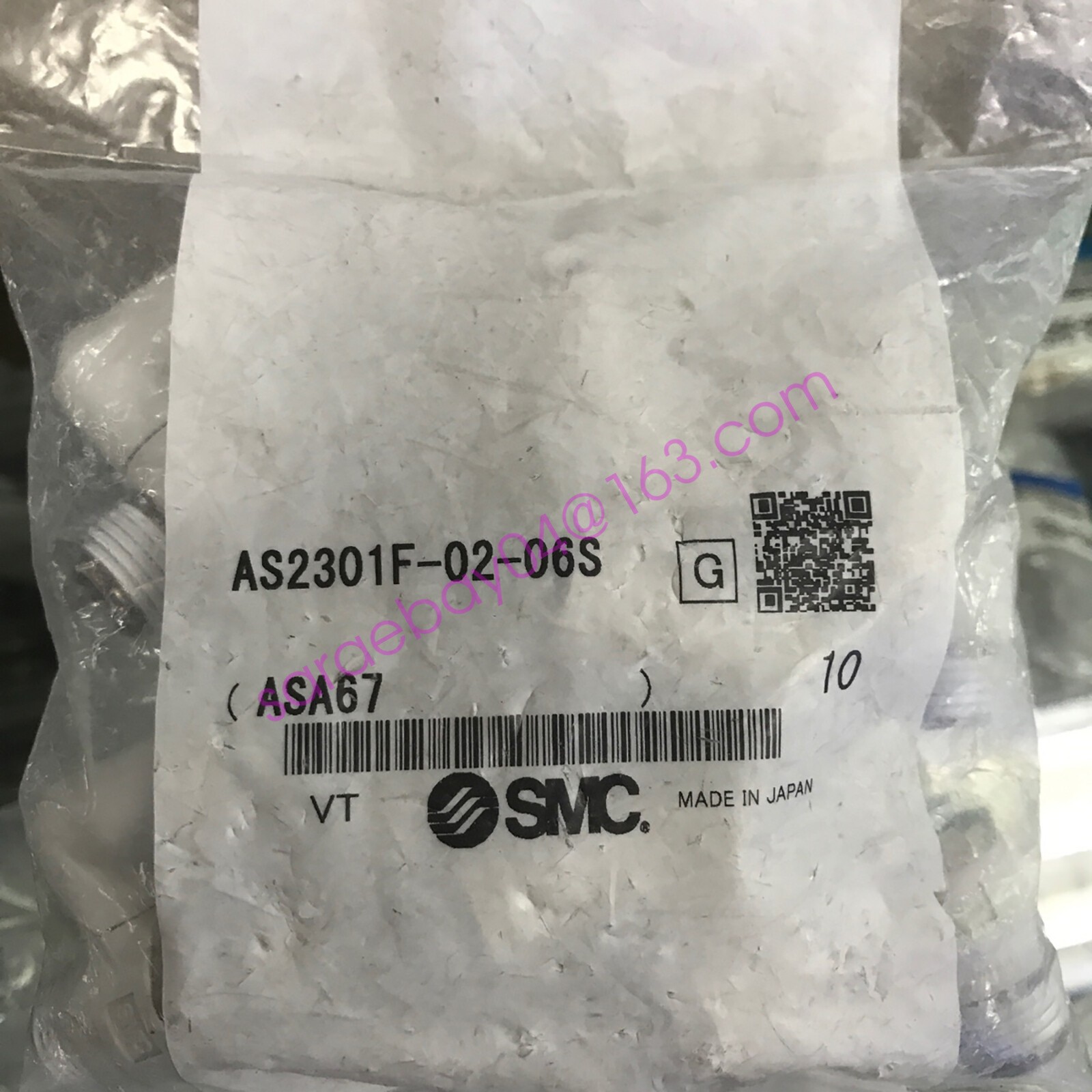 10pcs SMC AS2301F-02-06S W/ONE-Touch Fitting, Speed Controller New ✦KD