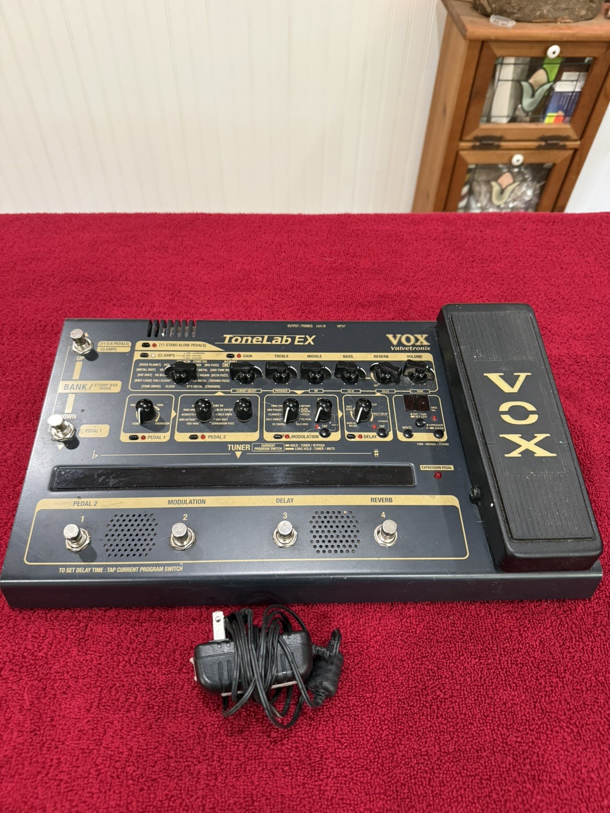 ⭐️ VOX Tonelab EX Multi-Effects Guitar Pedal Works Great + Adapter FAST SHIP