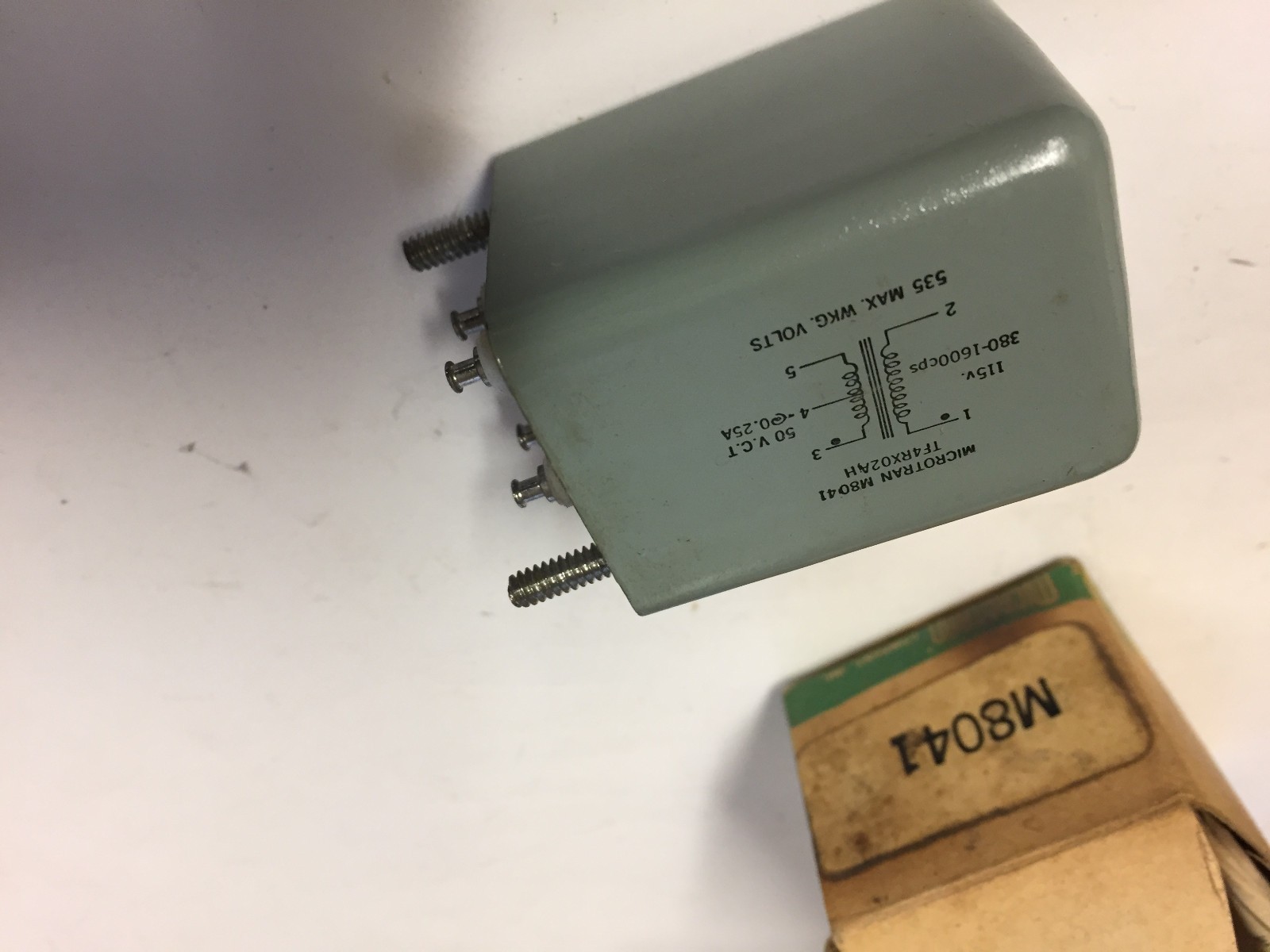 M8041  TF4RX02AH 115V 380-1600CPS 50VCT MICROTRAN TRANSFORMER NOS