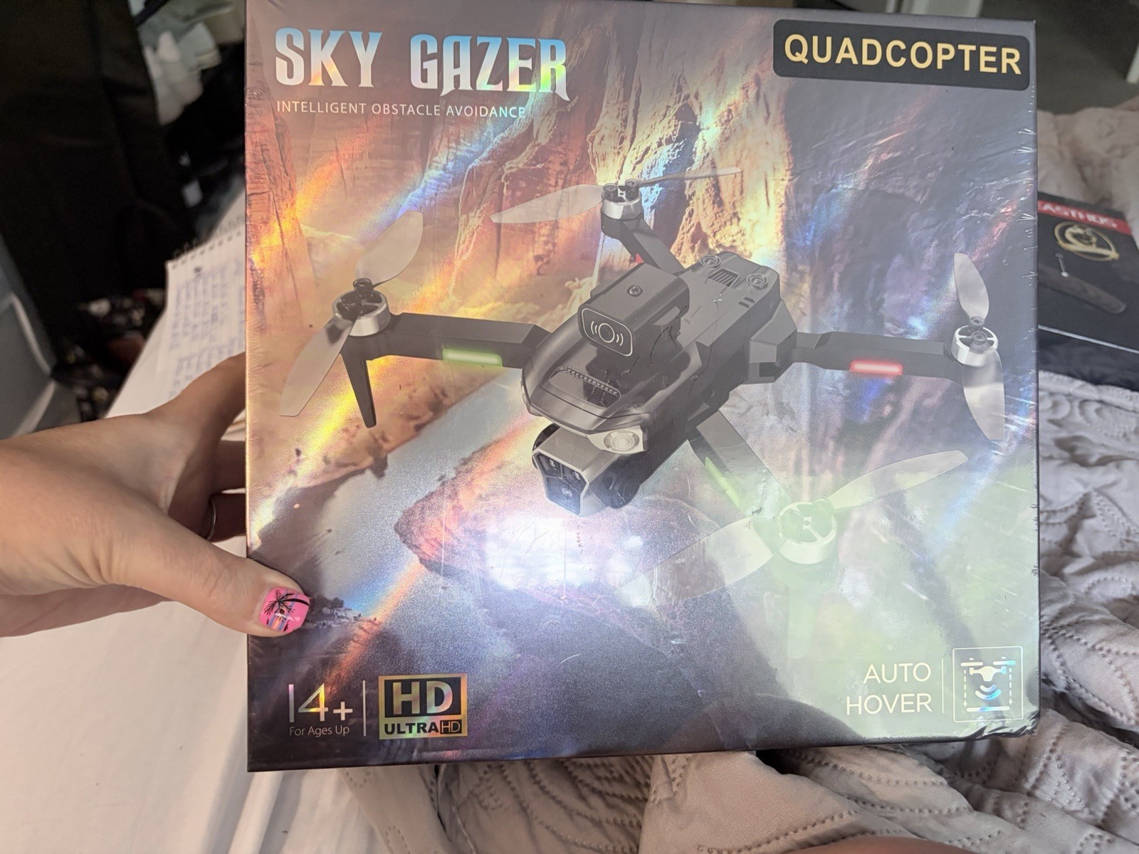 DMES P19 Sky Gazer Quadcopter Drone w/ Controller, Obstacle Avoidance, Hover