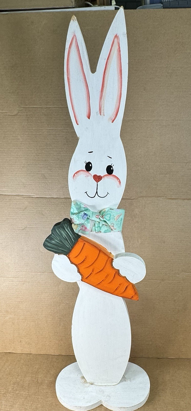 Handmade Easter Bunny Decor 36 Inches Tall