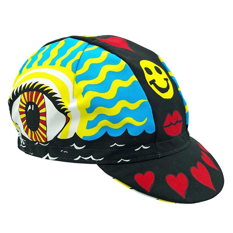 Cinelli Artist Series Cycling Cap by Ana Benaroya - Stylish Italian Polyester,