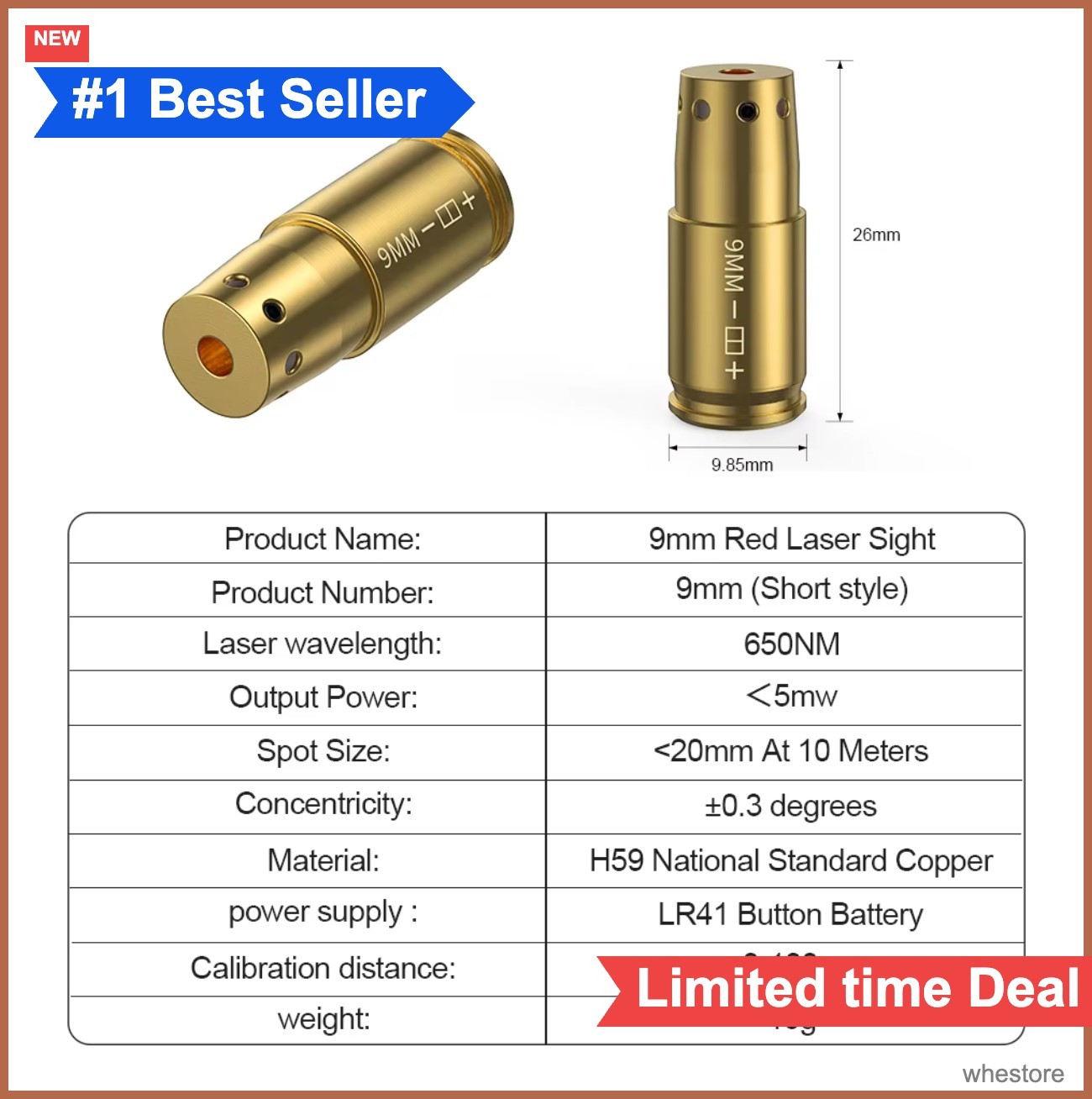 Red Light Calibrator 9mm Professional Short Term Calibration Tool