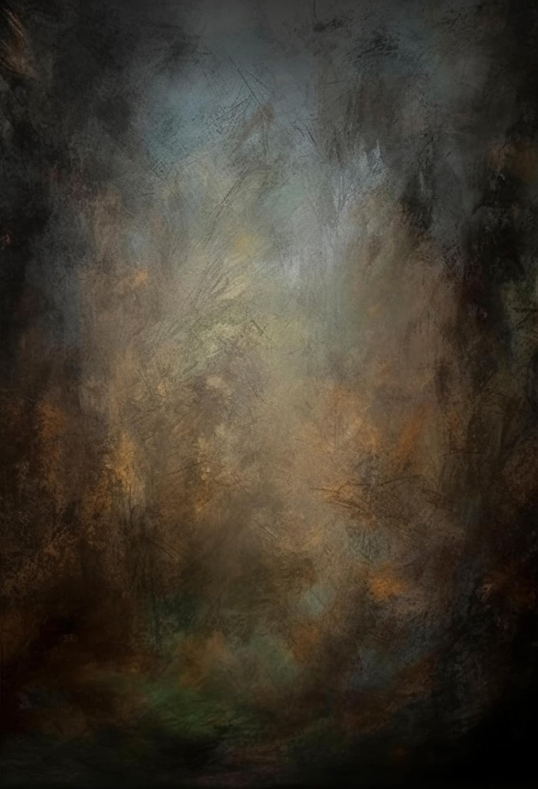 Hmtfoto 5X7Ft Old Master Mottled Portrait Photography Backdrops Abstract Rust