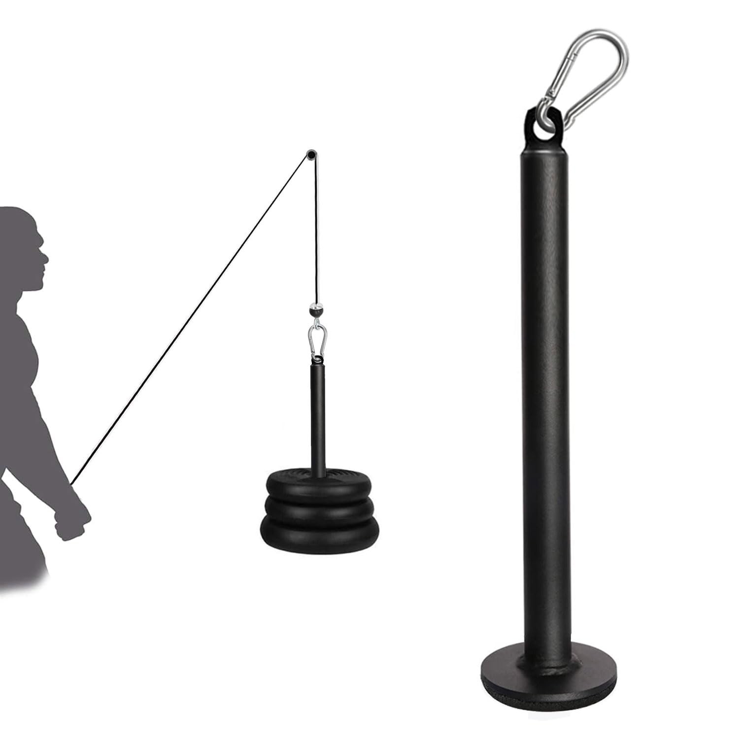 Favuit Weight Loading Pin with Carabiner, Fitness Weight Lifting Pin fit 1 in