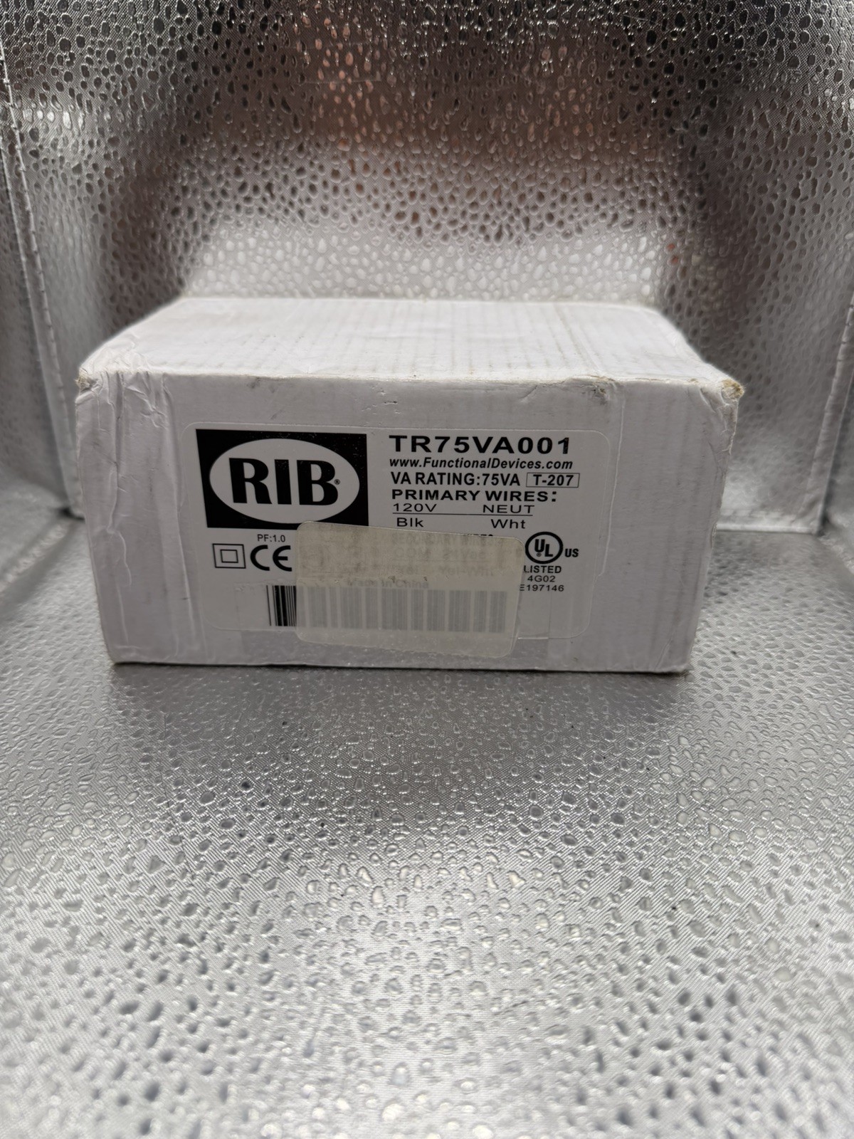 RIB TR75VA001 Transformer 75VA 120V to 24VAC HVAC Control Power Supply
