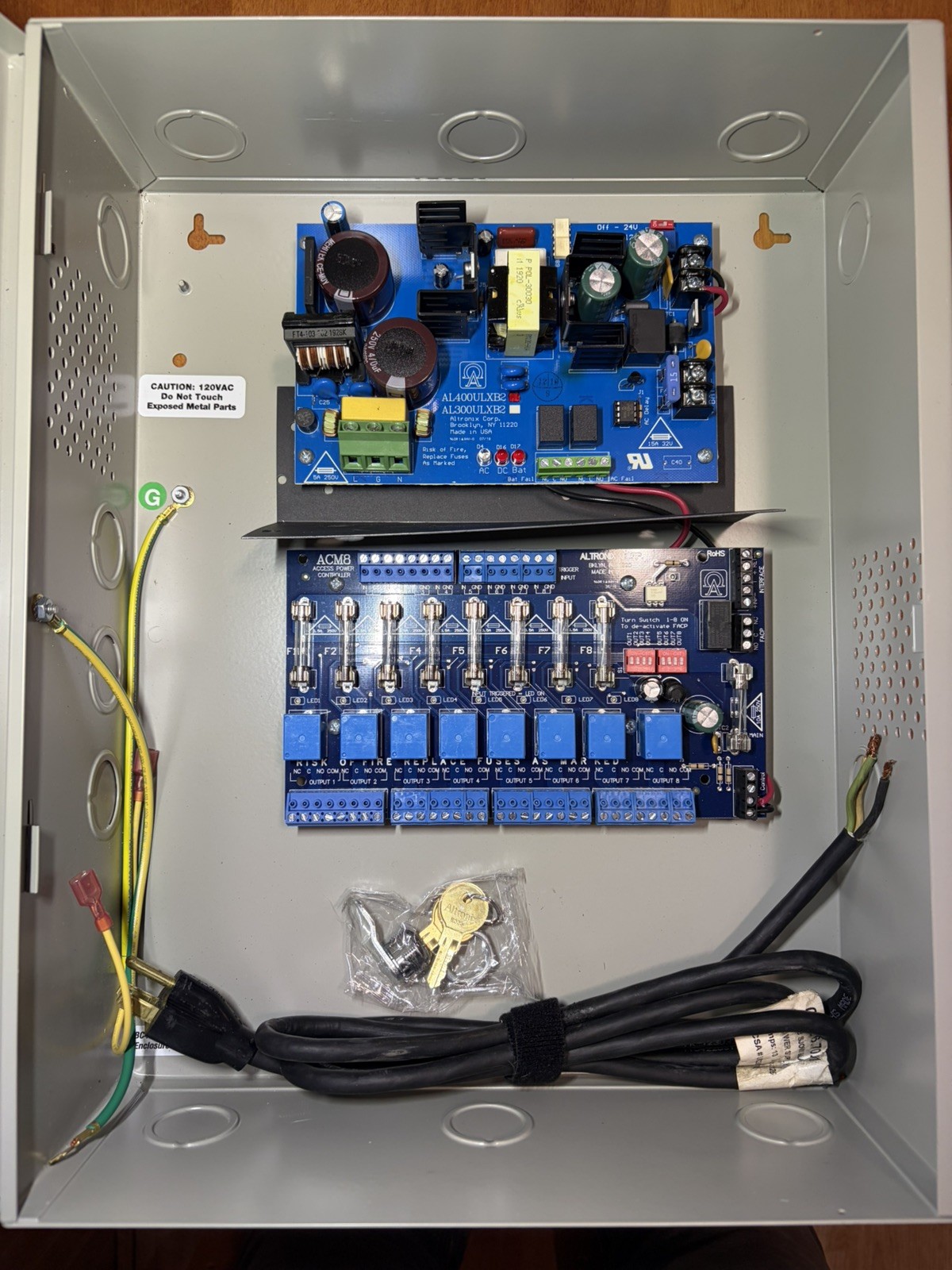 Altronix AL400ULXB2 Power Supply/ Charger Board & ACM8 Access Power Controller