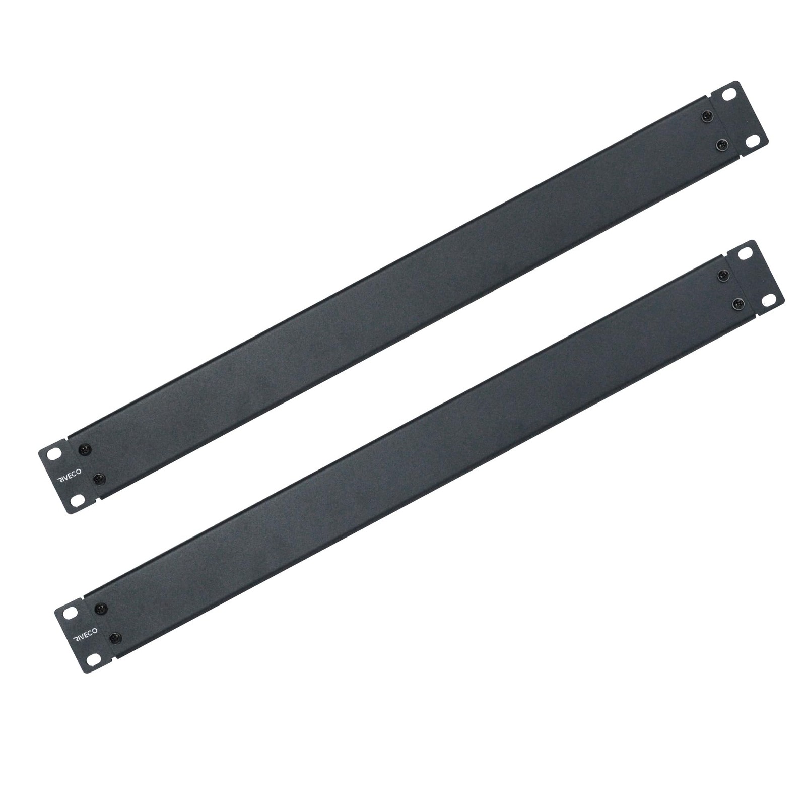 2PCS 1U Blank Panel for Server Racks & Network Cabinets 19" Blind Plate Black