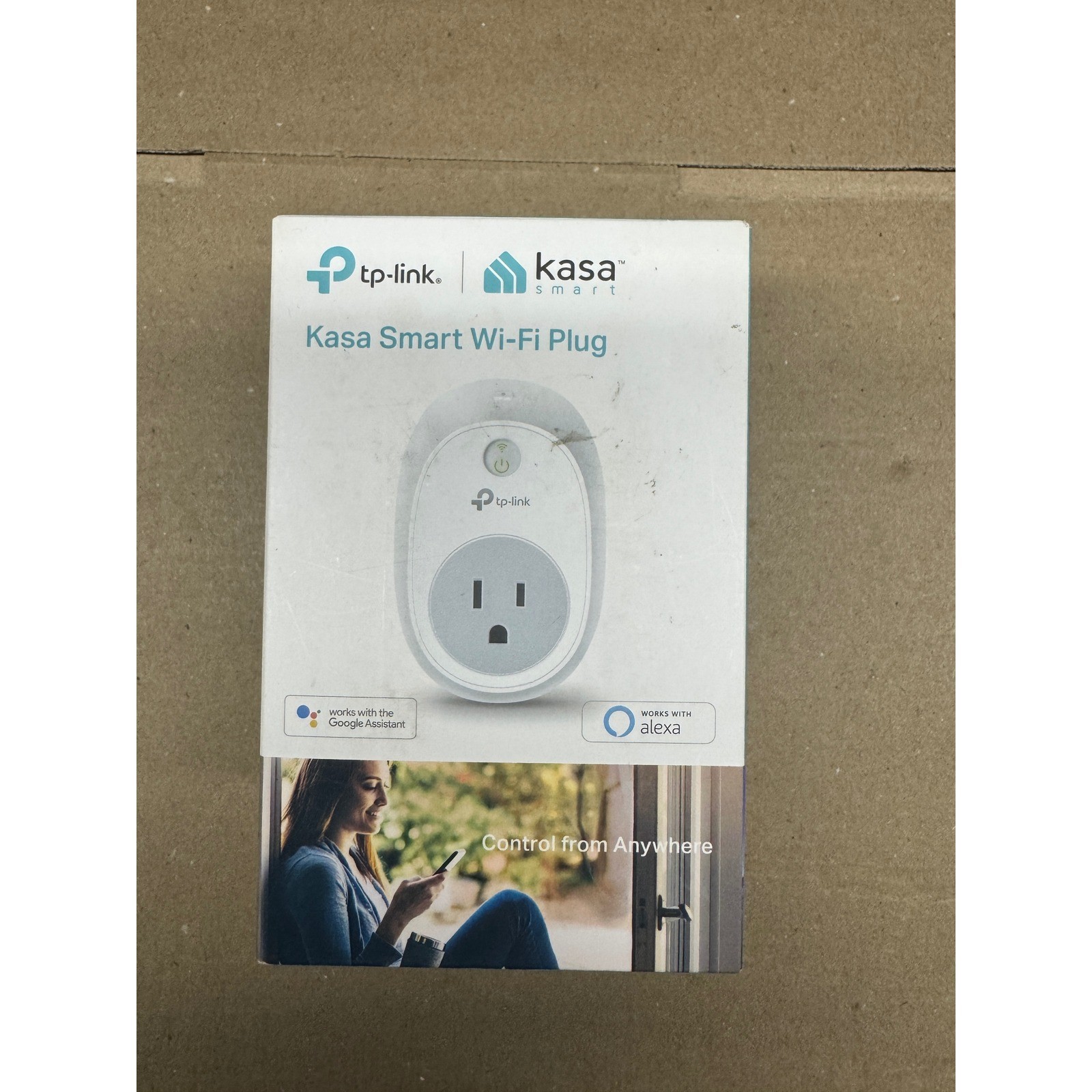 TP Link Kasa Smart Wi Fi Plug HS100 Remote Control Scheduling Away Mode
