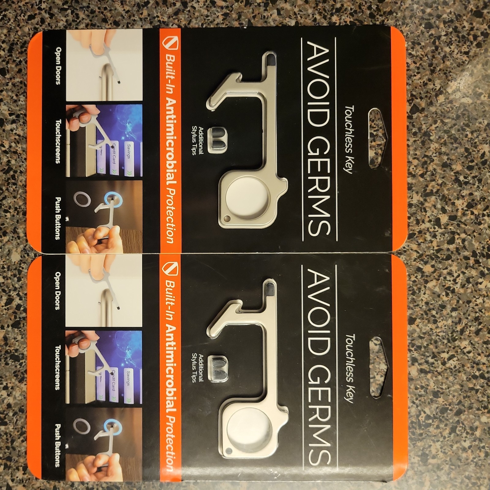 FELLOWES Touchless Key And Stylus Antimicrobial Door Opener - SILVER