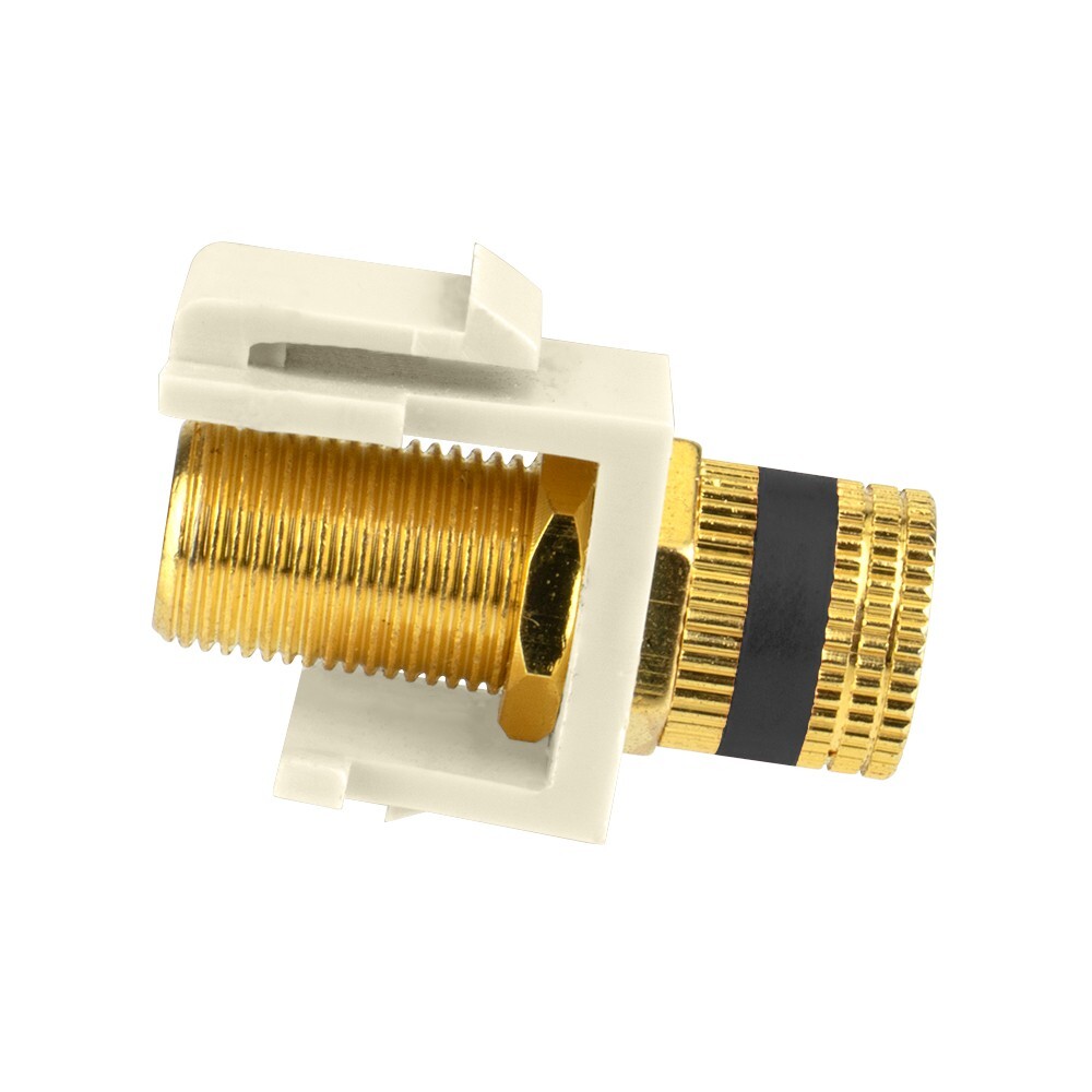 Skywalker Keystone Audio Binding Post Insert (Black Band, Light Almond)