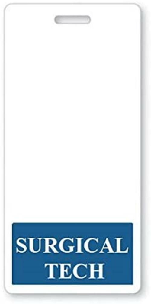 5 Pack - SURGICAL TECH Vertical Badge Buddies - Hospital Card ID Buddy