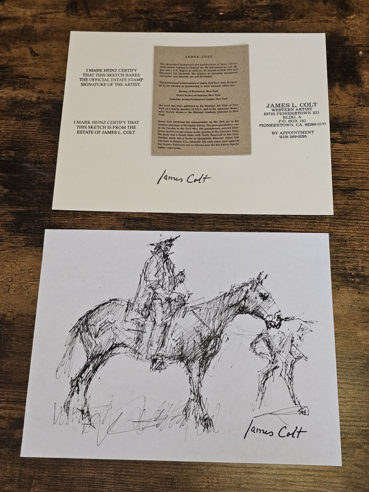James Colt Western Cowboys Sketching (114)