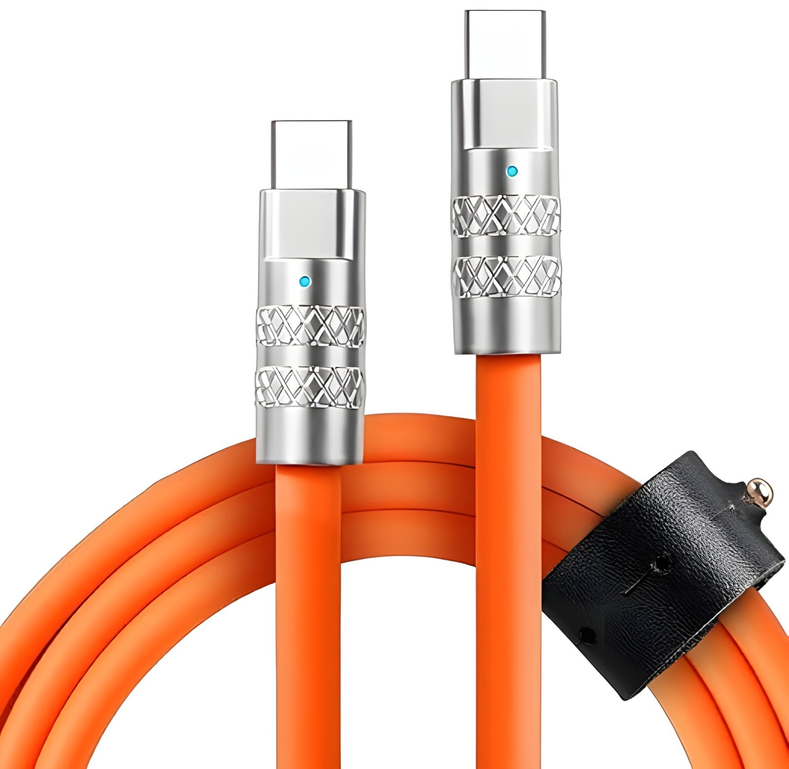 Thick Colorful Silicone Cable  USB-C to USB-C, 1m or 2m, 100W high power cable